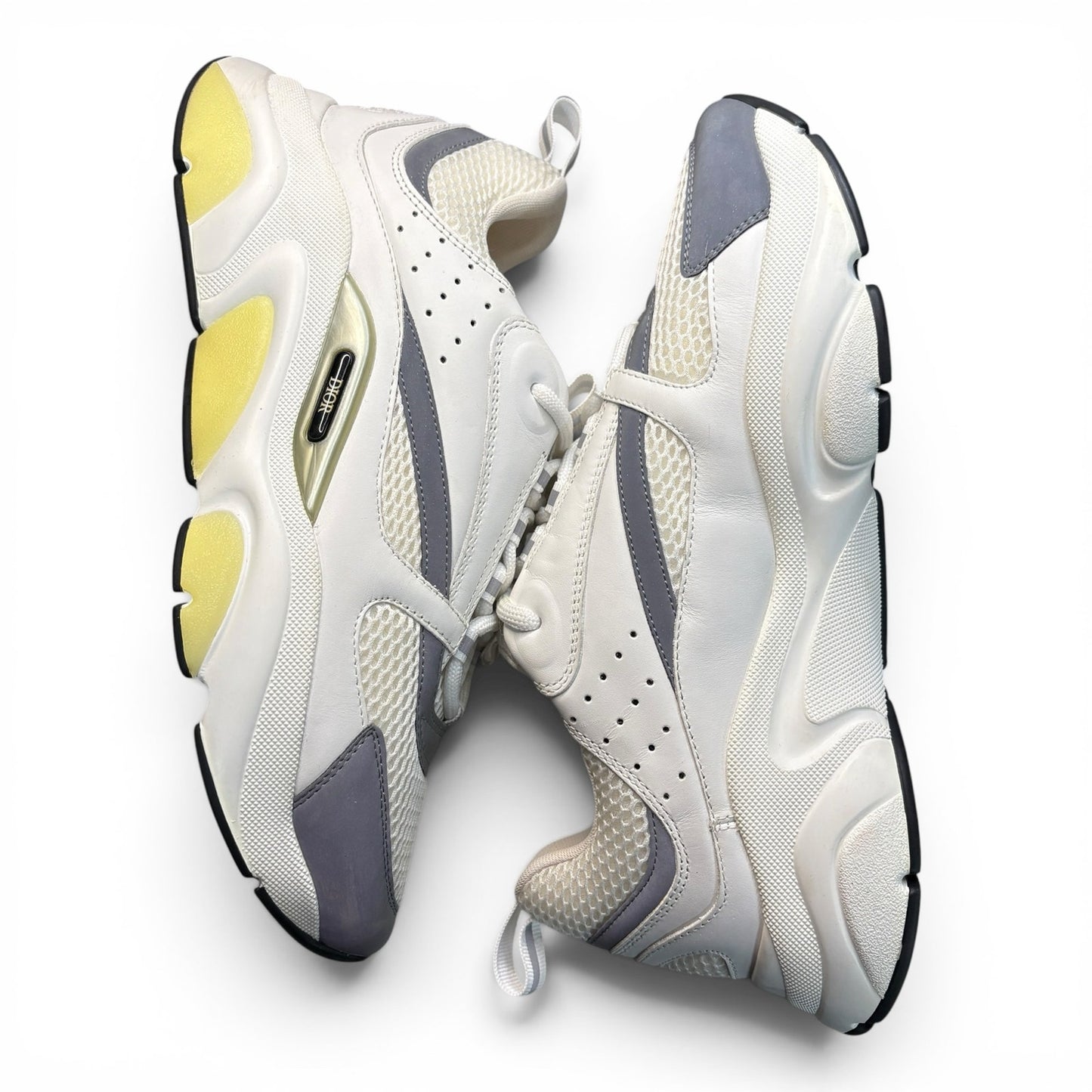Dior B22 Reflective Low Top White Sneakers | Size 42 (9US)