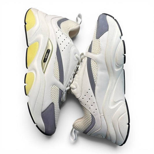 Dior B22 Reflective Low Top White Sneakers | Size 42 (9US)