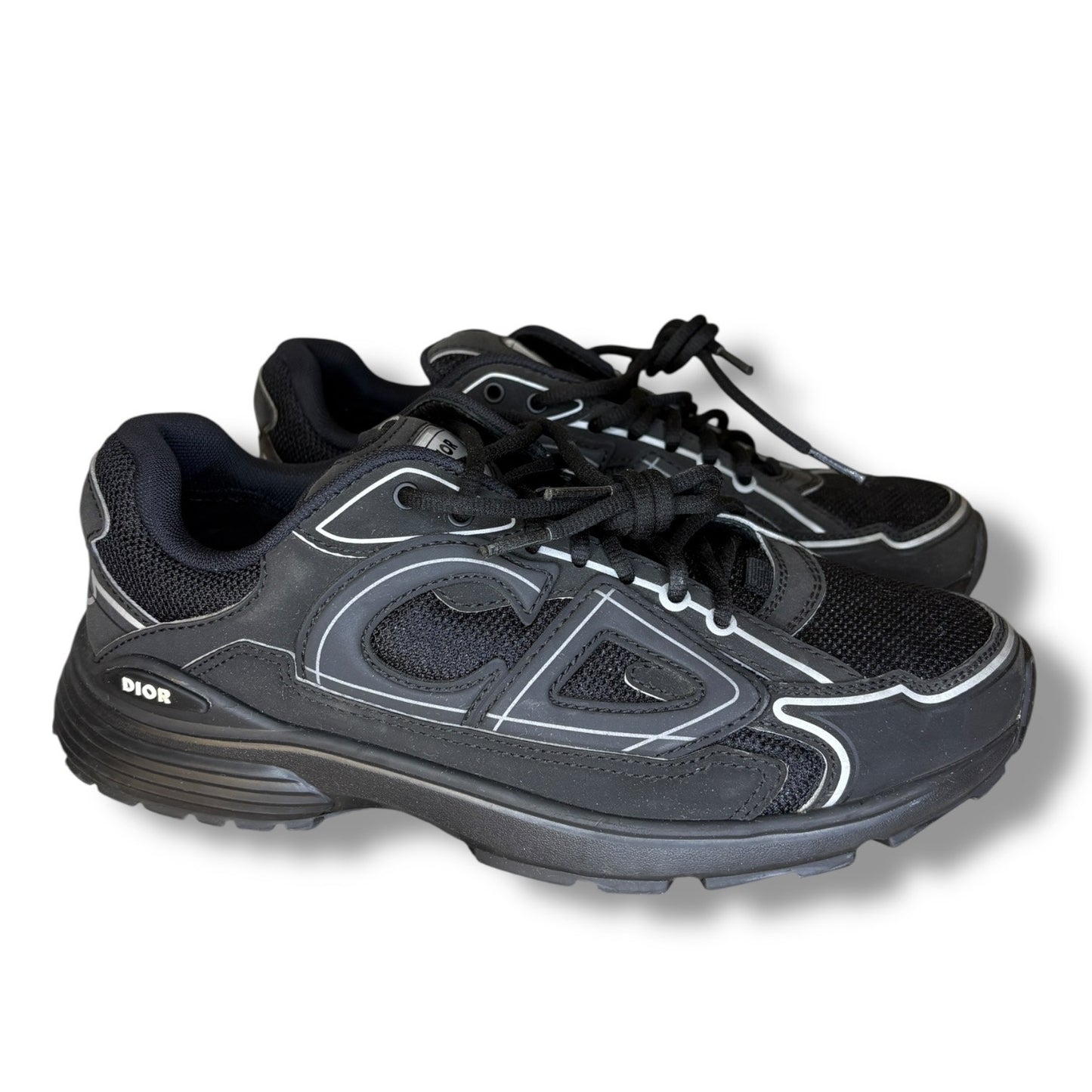 Dior B30 Black Reflective Sneakers | Size 41 (8US)