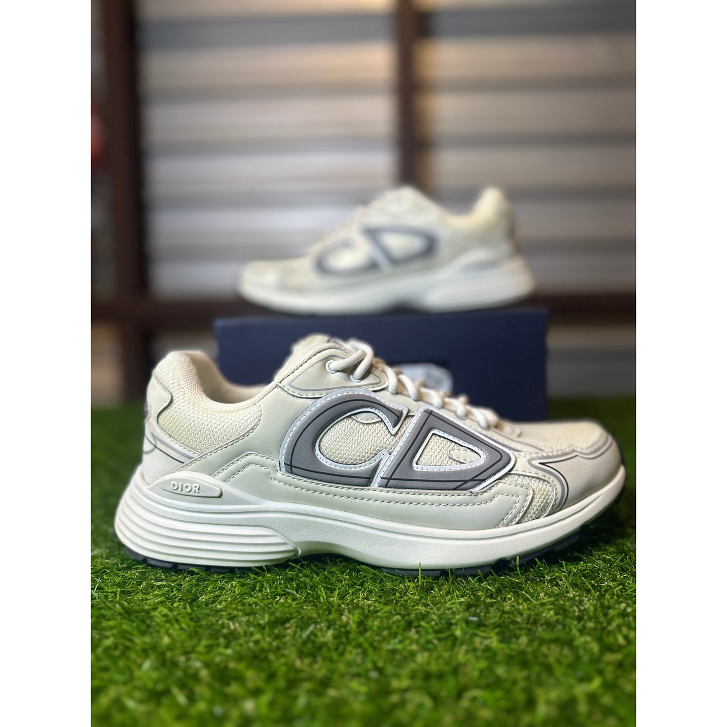 Size 9 - Dior B30 White Men's Mesh Sneakers