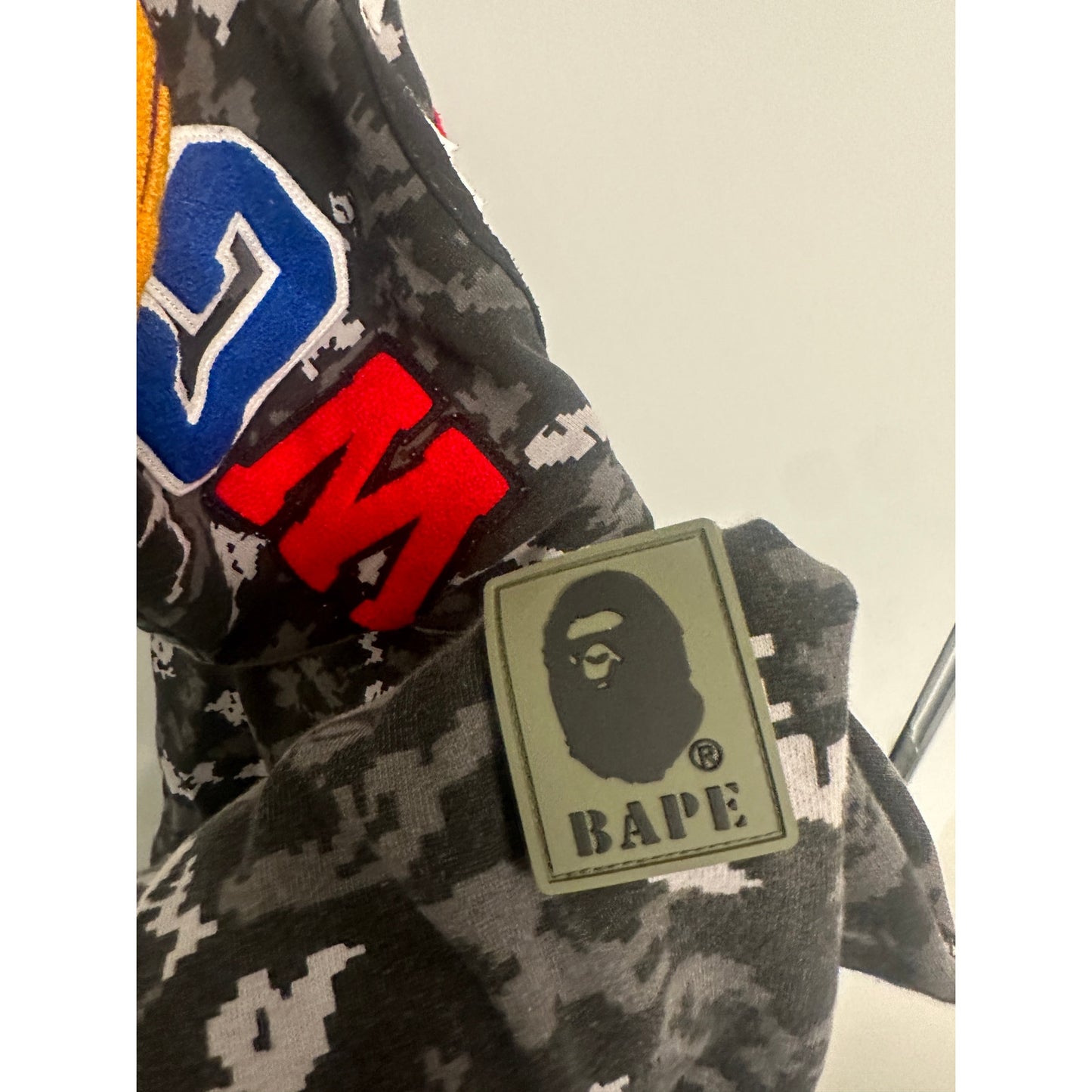 Size Large - Bape ABC Camo Black White Grey