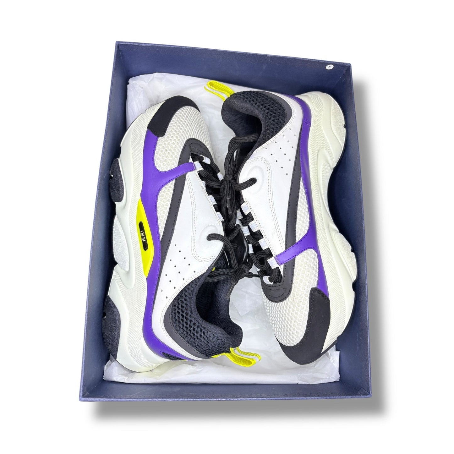 Dior B22 "Laker" Purple / Yellow / Black Sneakers |Size 10US