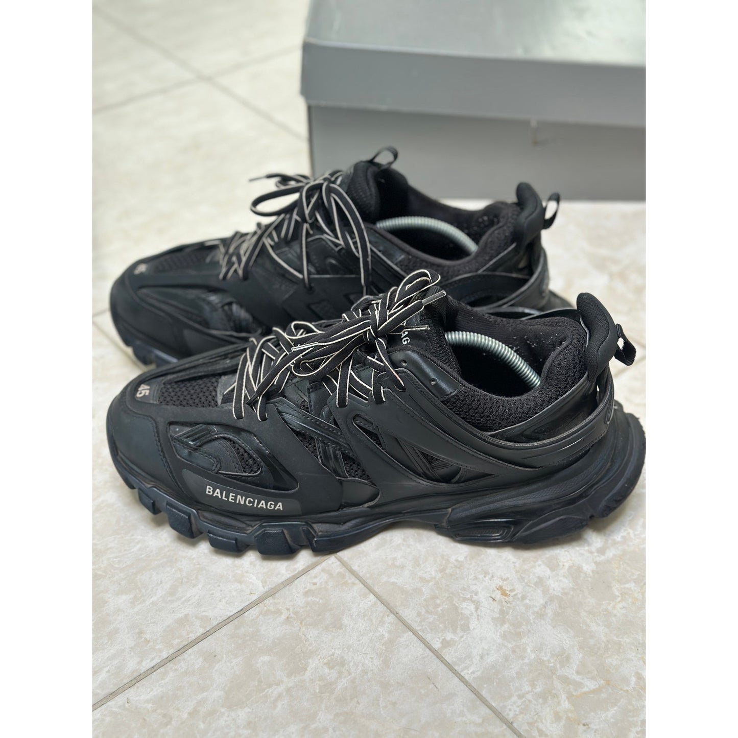 Size 12 - Balenciaga Track Sneakers in Black