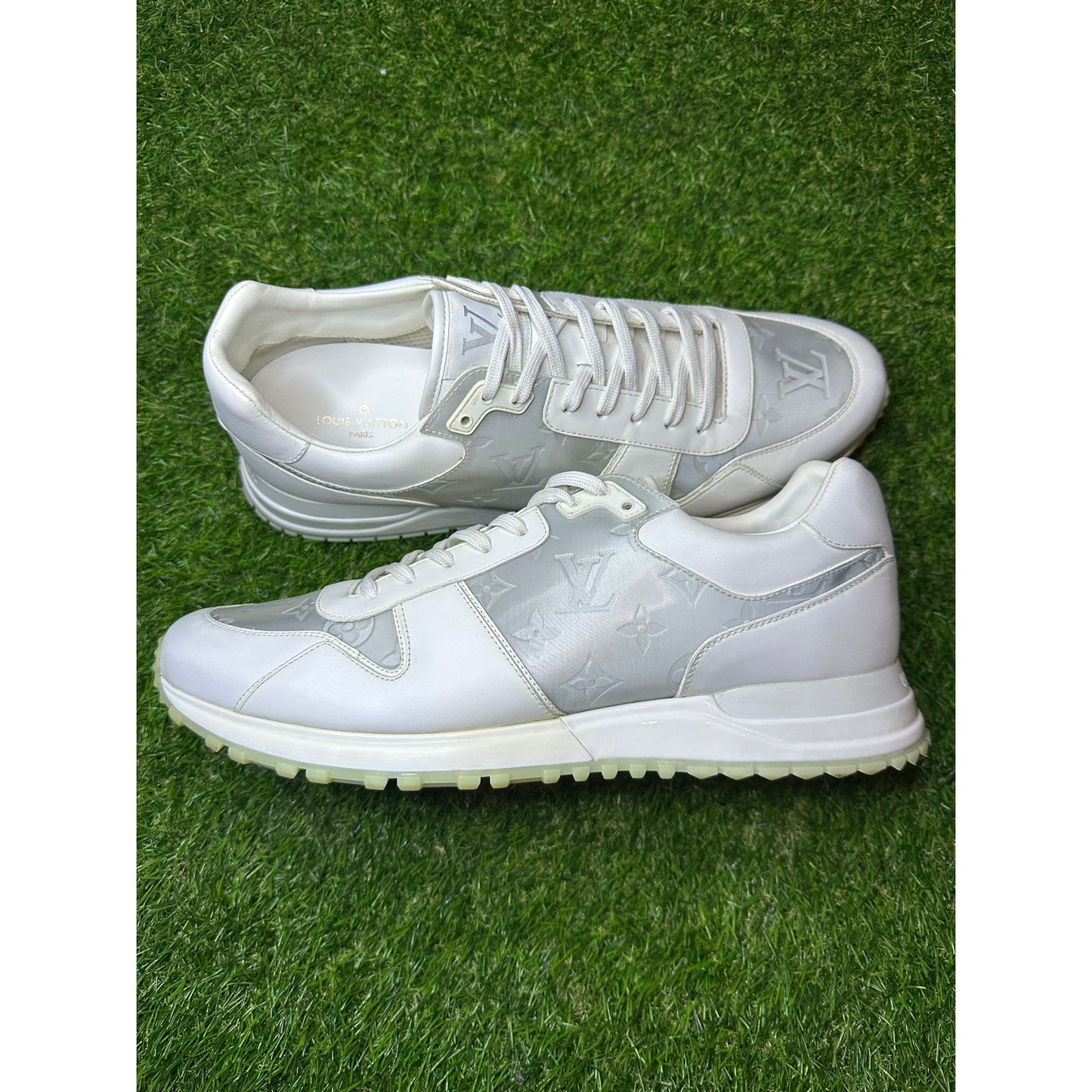 Louis Vuitton Runaway White/Grey Sneakers | Size 10.5UK