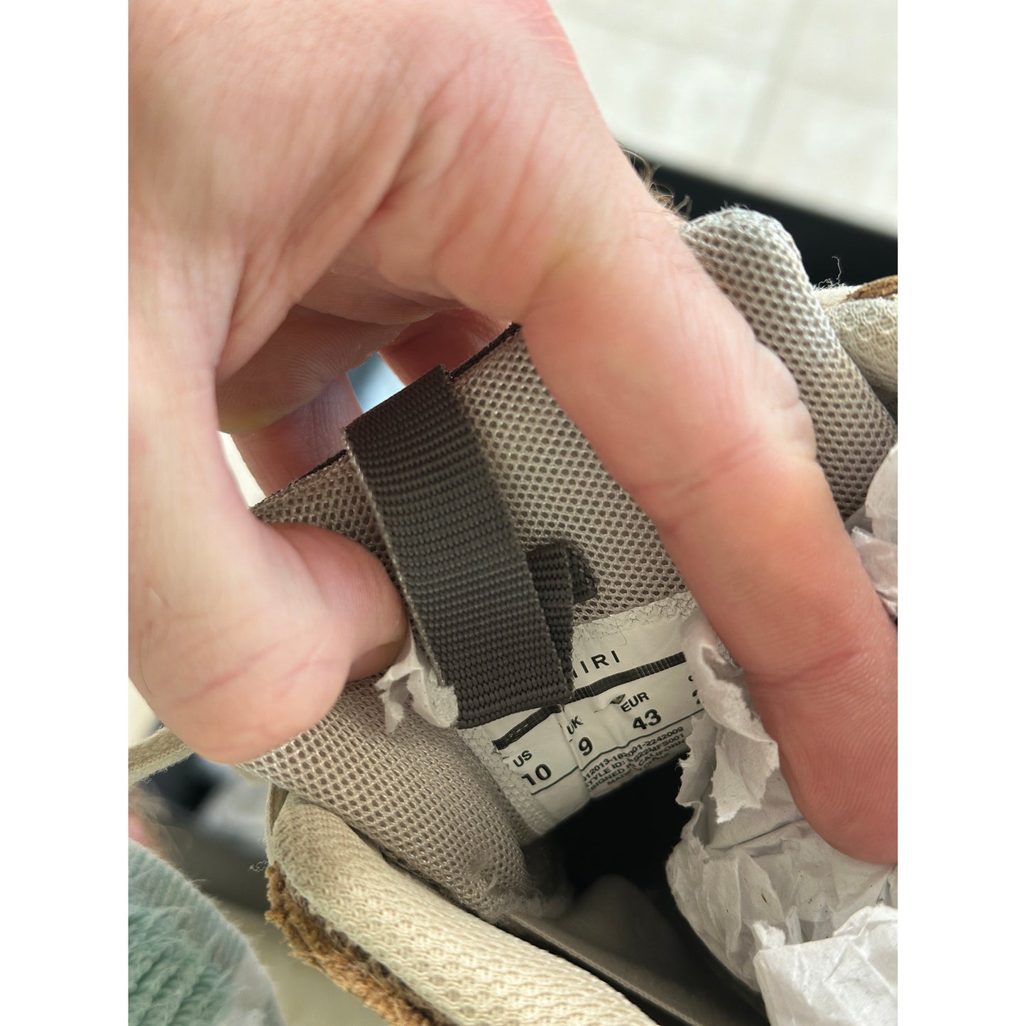 Size 10 - Amiri Bone Runner Brown/Black/Cream