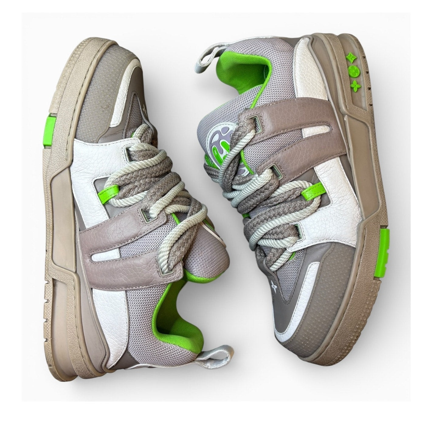 Louis Vuitton LV Skate Sneaker Grey Green | Size 7LV RUN BIG