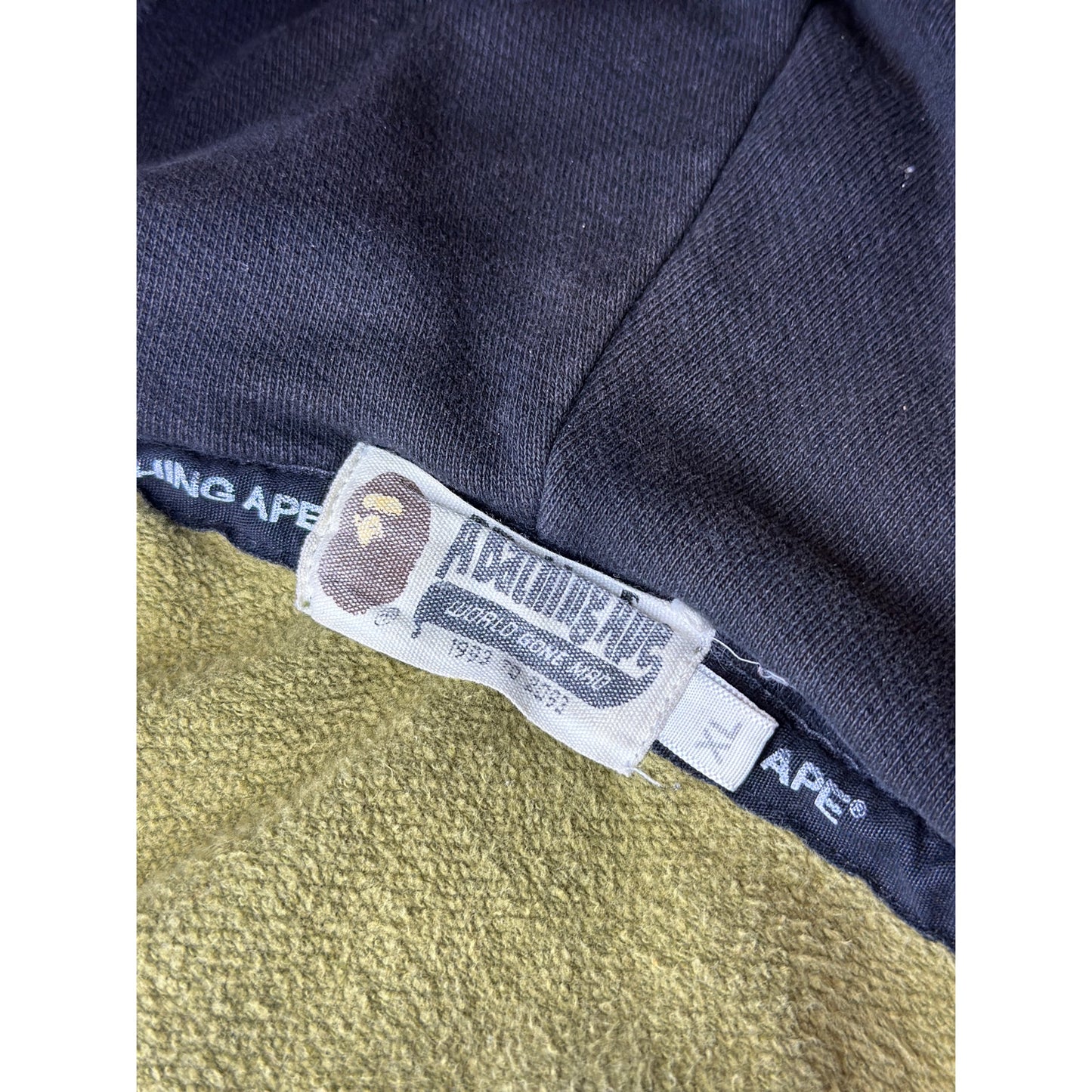 Size XL - Bape ABC Camo Double-Hood Shark Zipup