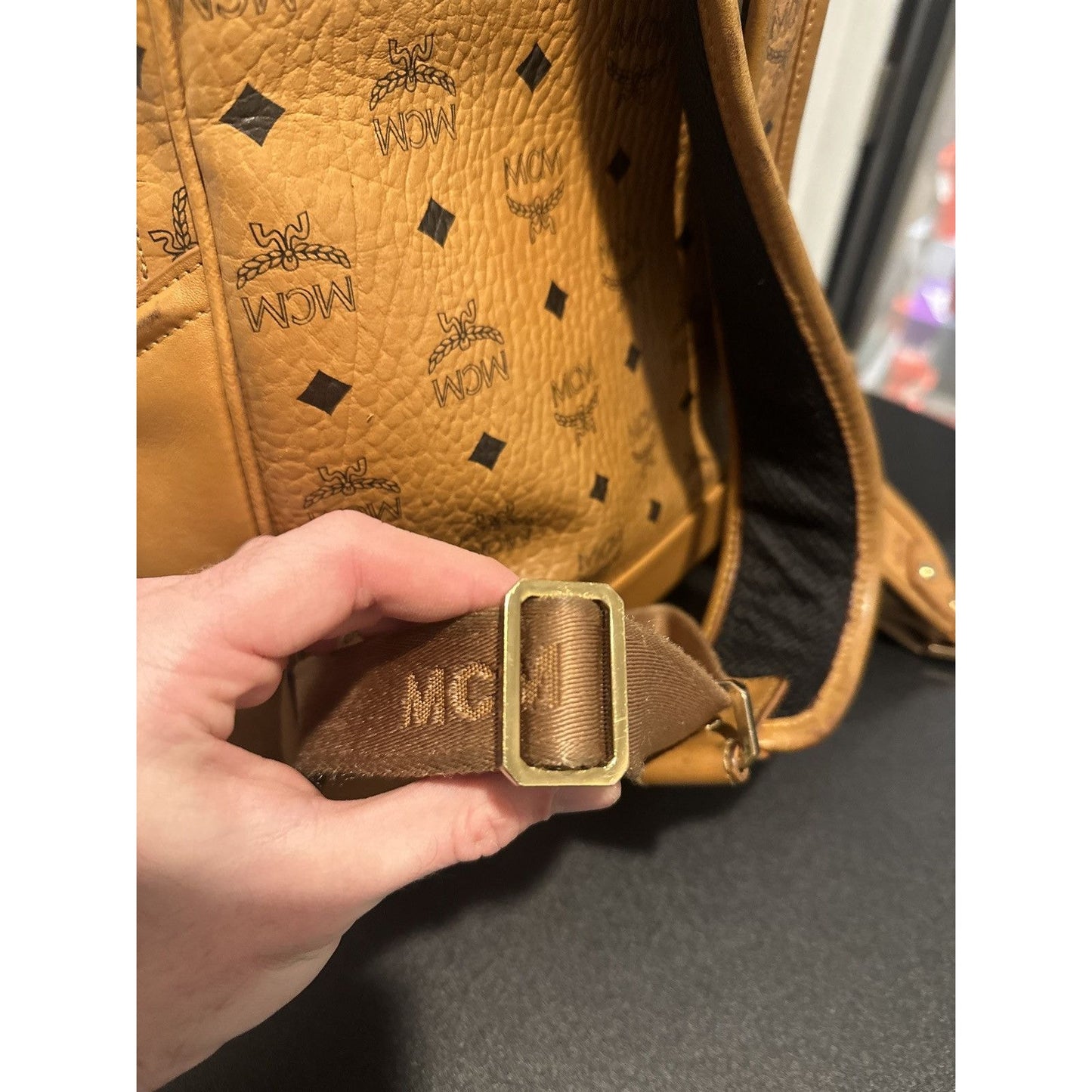 MCM monogram bag backpack - regular sized