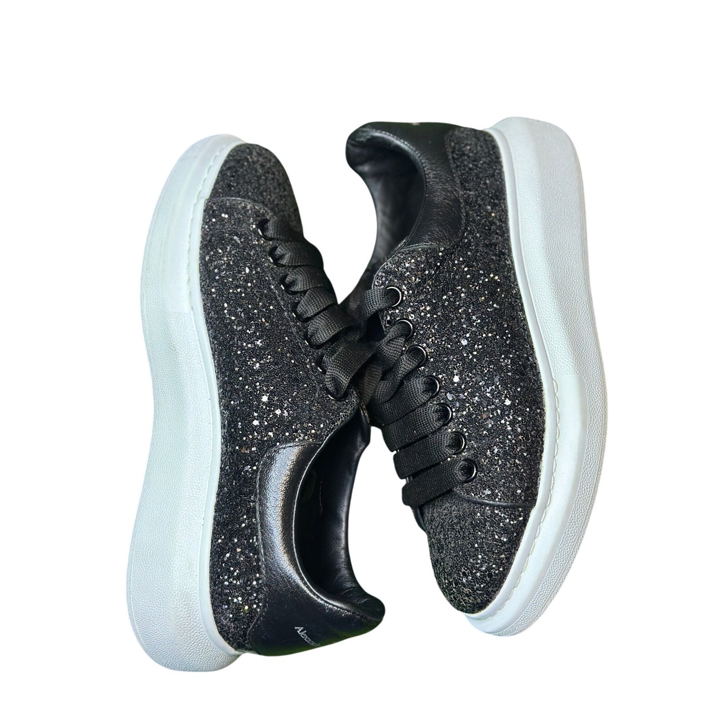 Alexander McQueen Wmns Sneaker 'Black White Glitter' | SZ 8W