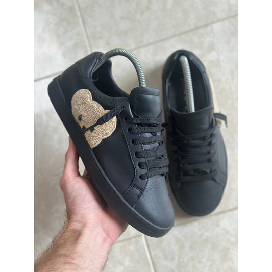 Palm Angels Teddy Bear Lace Up Tennis Sneakers