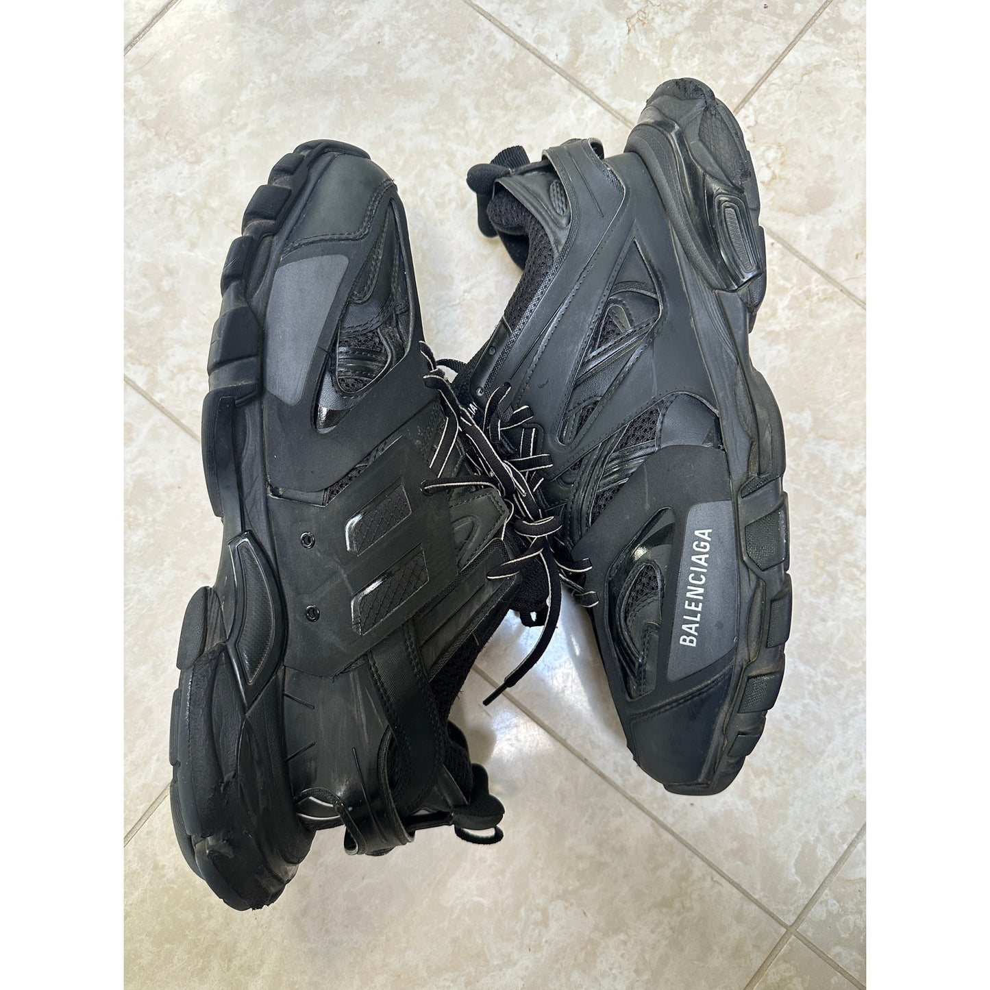Size 12 - Balenciaga Track Sneakers in Black