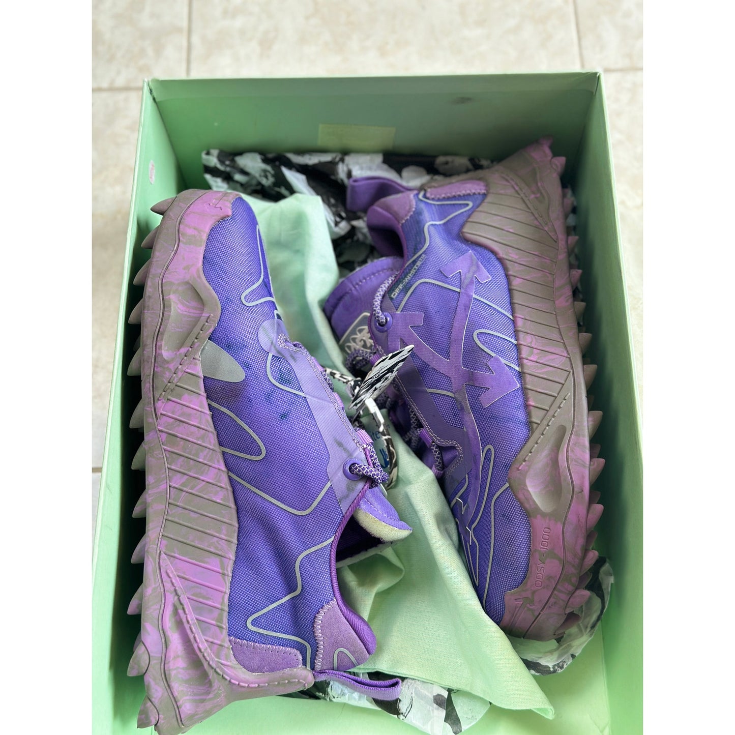 Size 11 - Off-White Odsy-1000 Purple Galaxy Men's Sneakers