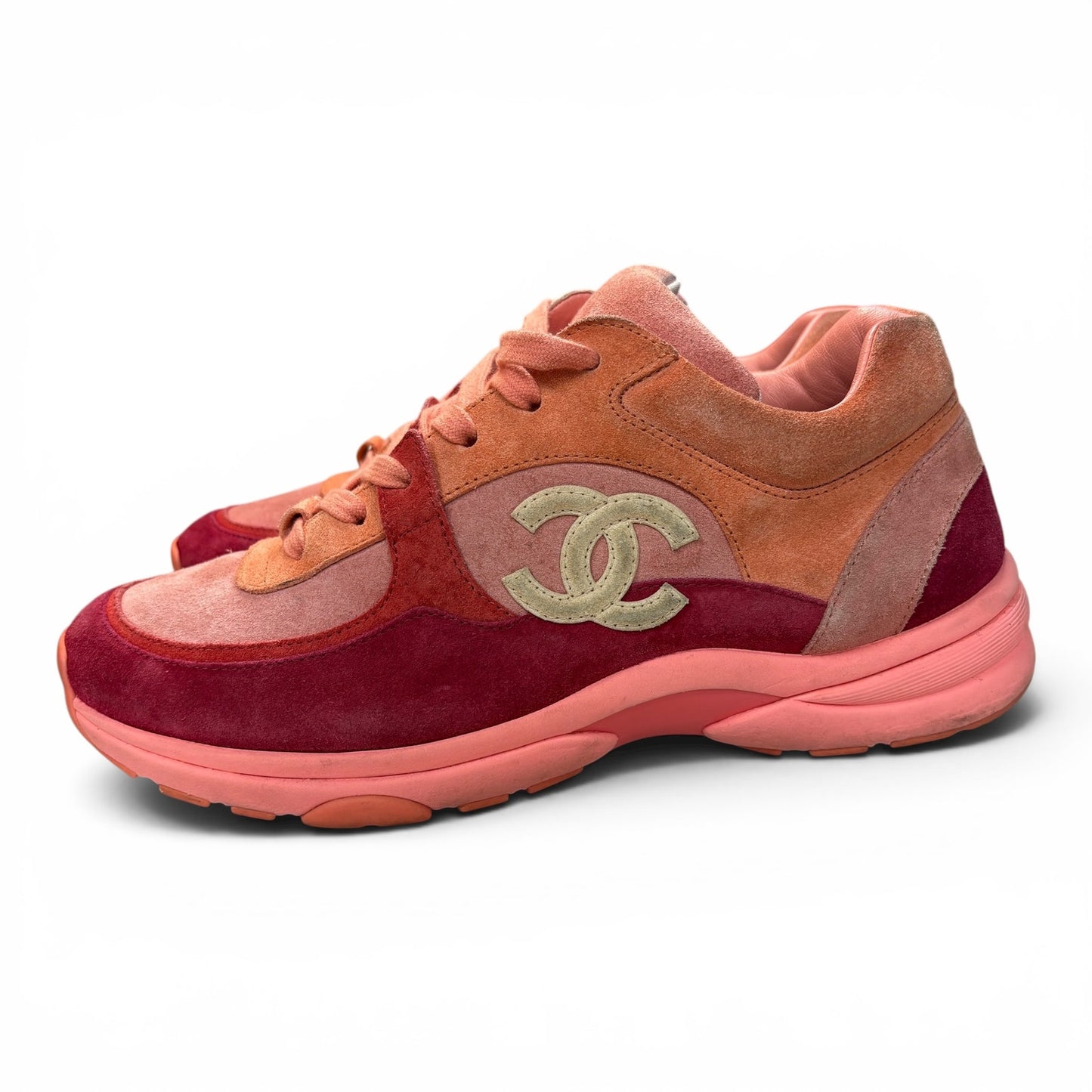 Chanel CC Logo Sneaker 'Coral' | Size 42(9US)