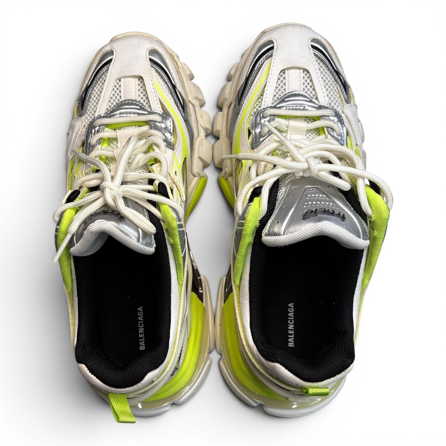 Balenciaga Track 2.0 White & Yellow Sneakers | Size 41(8M)
