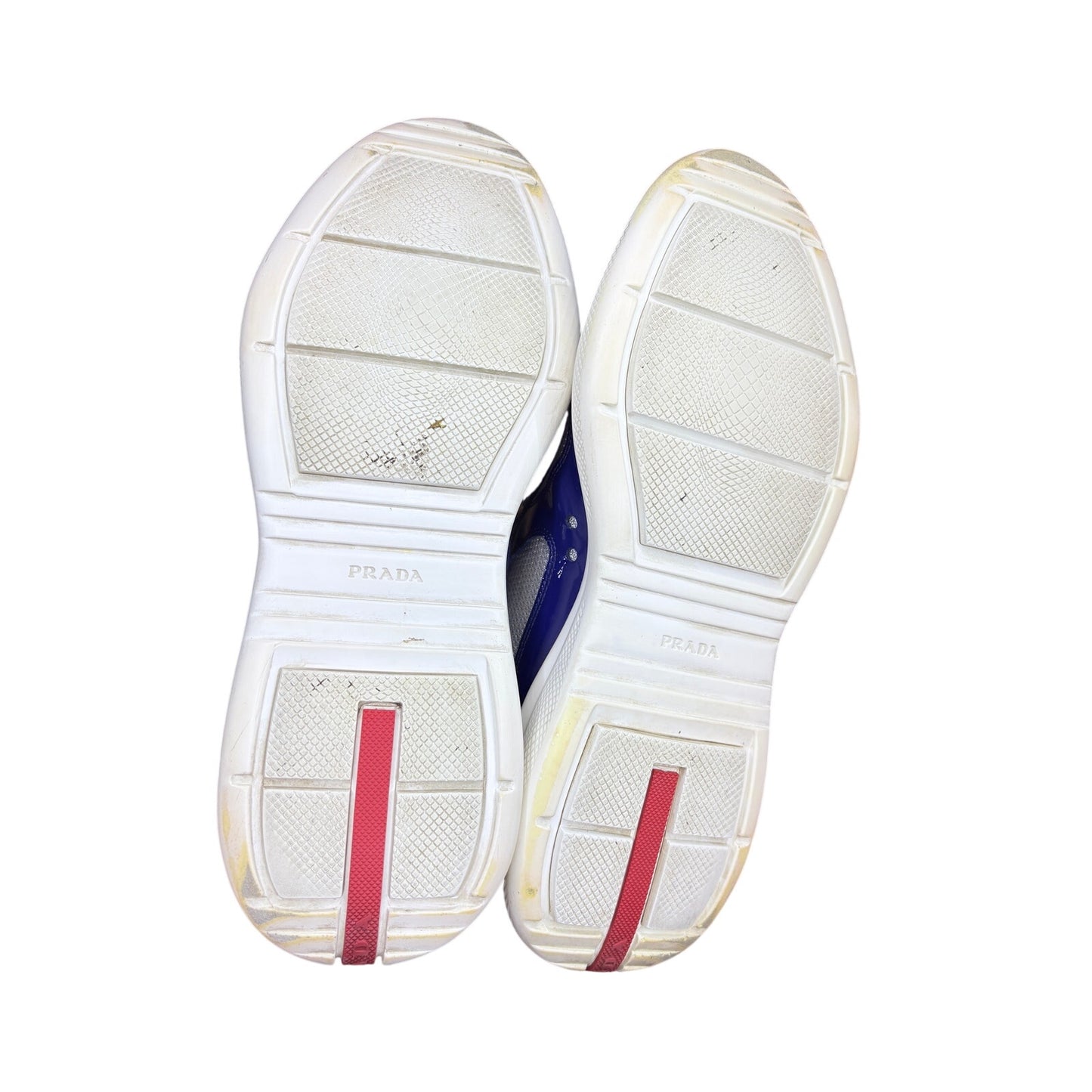 Prada America's Cup Sneakers Blue Grey White | Size 7.5Uk