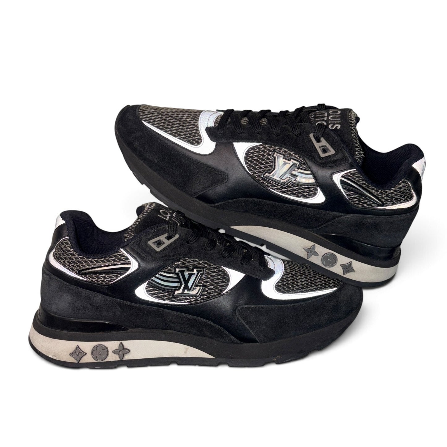 Louis Vuitton Runaway Black Suede Mesh Trainer