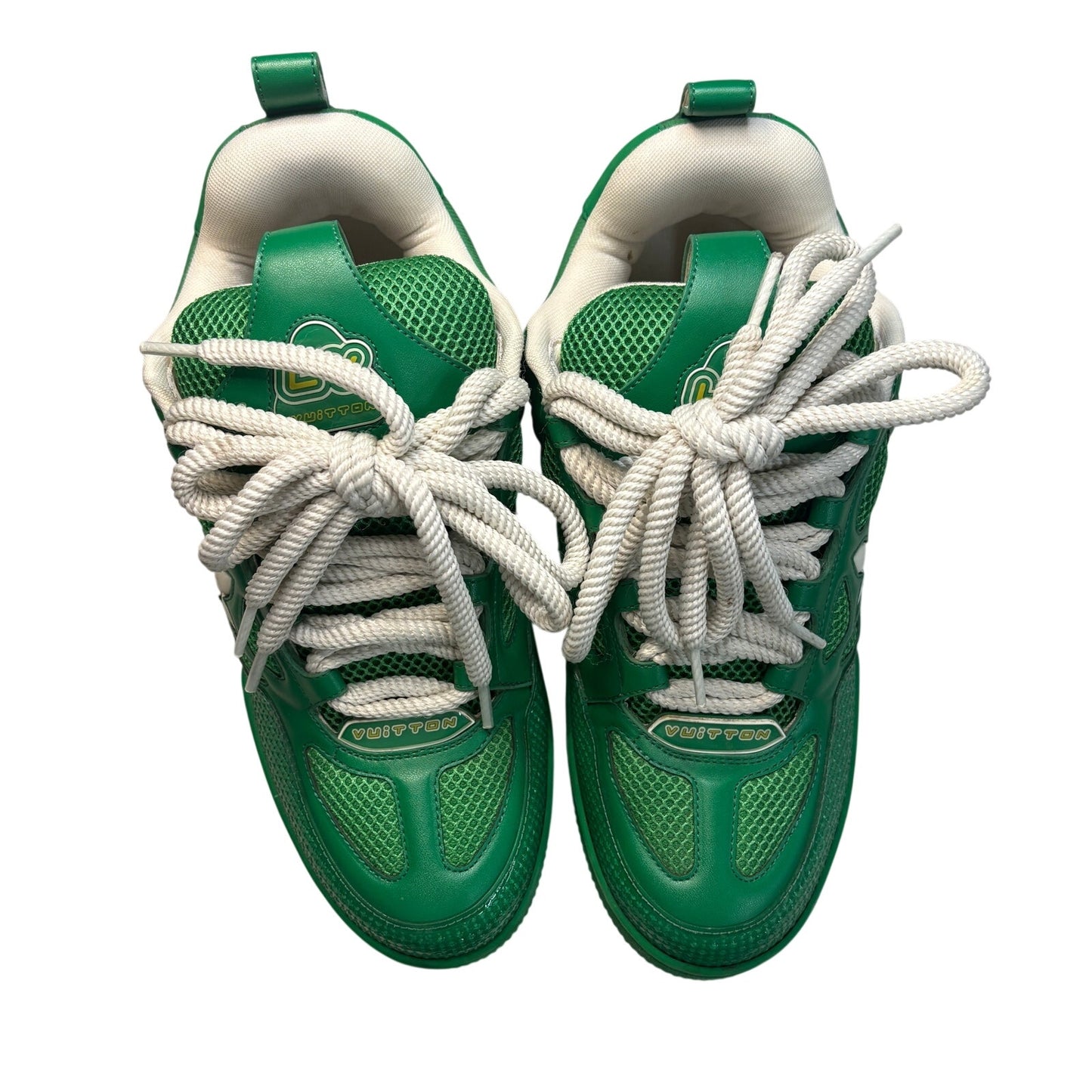 Louis Vuitton LV Skate Green White Sneakers | Size 8.5LV
