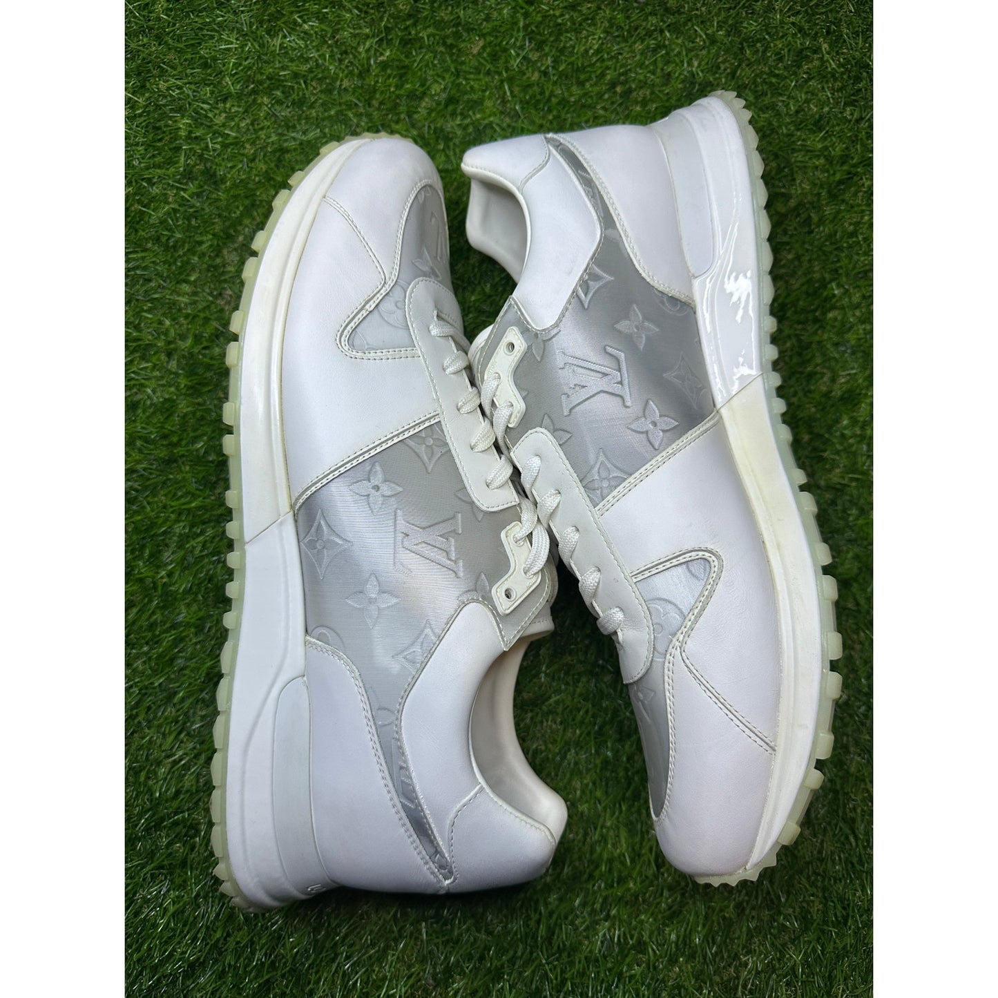 Louis Vuitton Runaway White/Grey Sneakers | Size 10.5UK