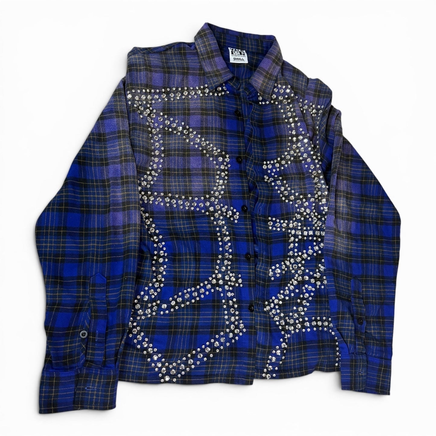 Vale Forever Blue Inferno Flannel | Size Small