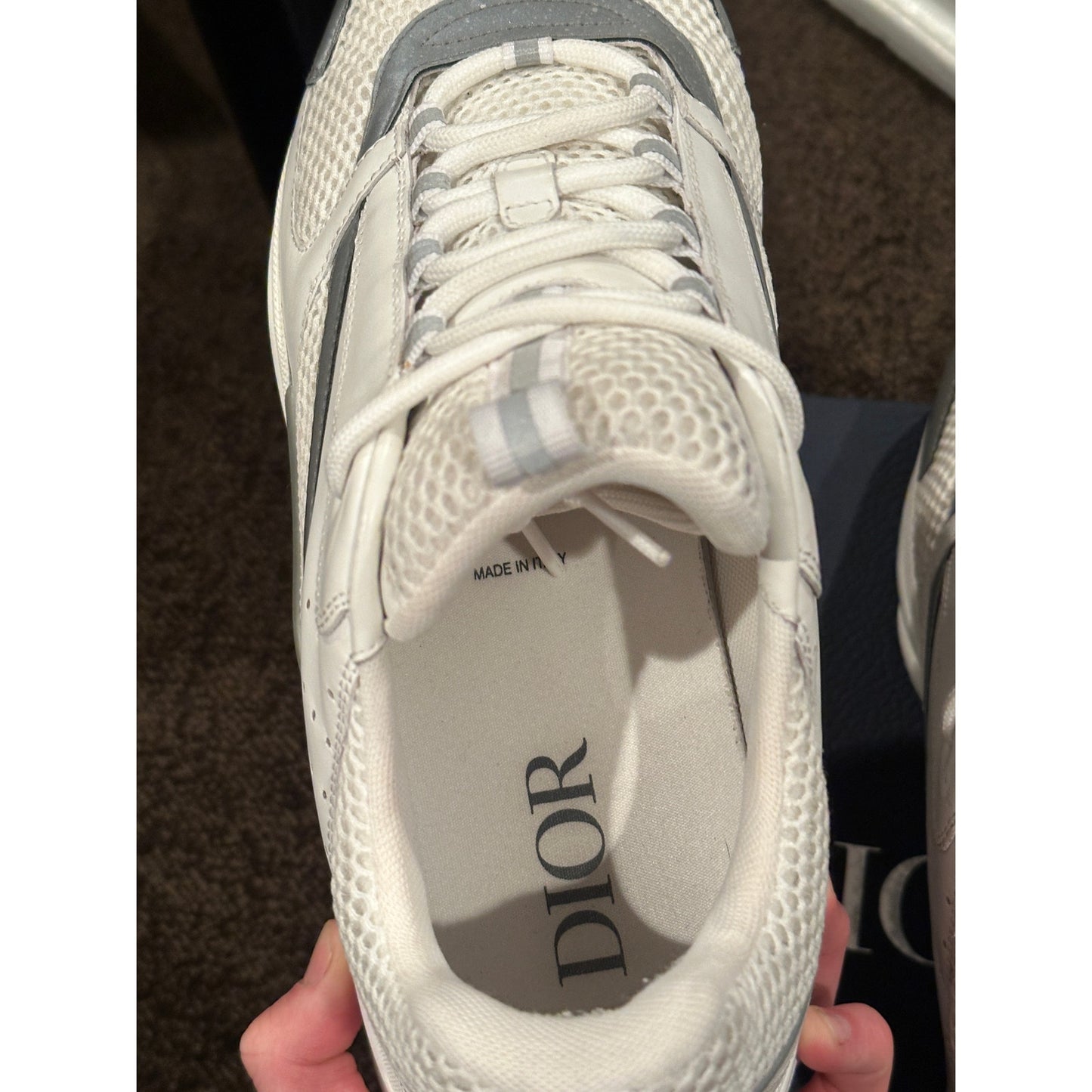 Size 14 - Dior B22 White Sneakers