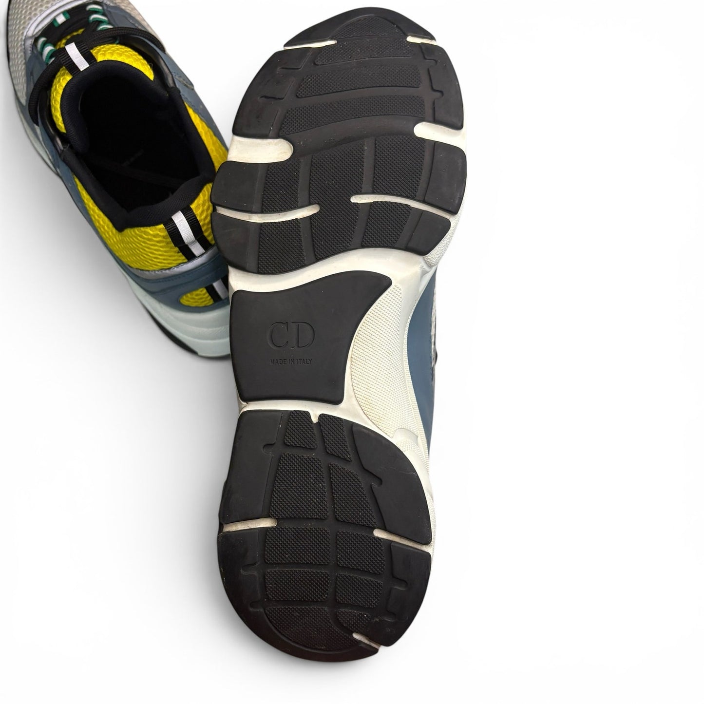 Dior B22 Reflective Low Top Blue & Yellow | Size 44 (11US)