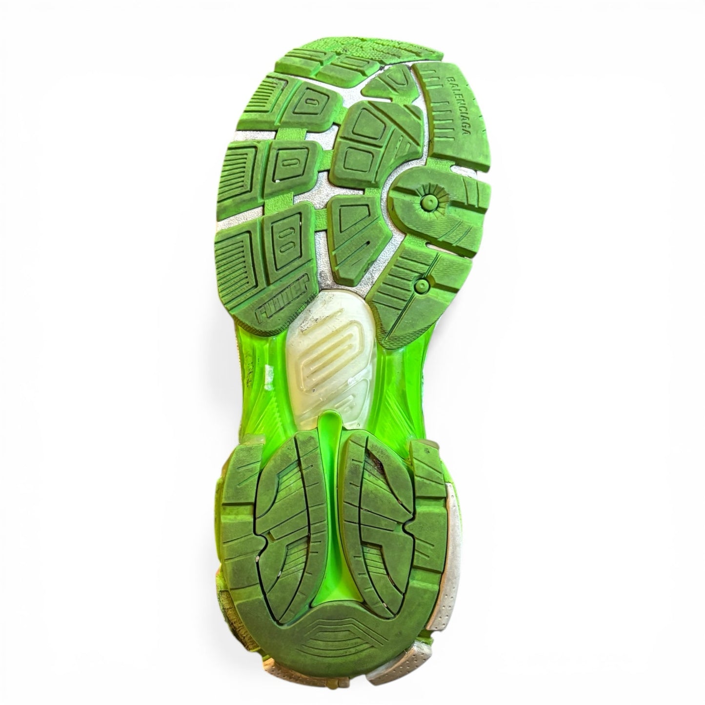 Size 9 - Balenciaga Runner Green White Track Sneakers
