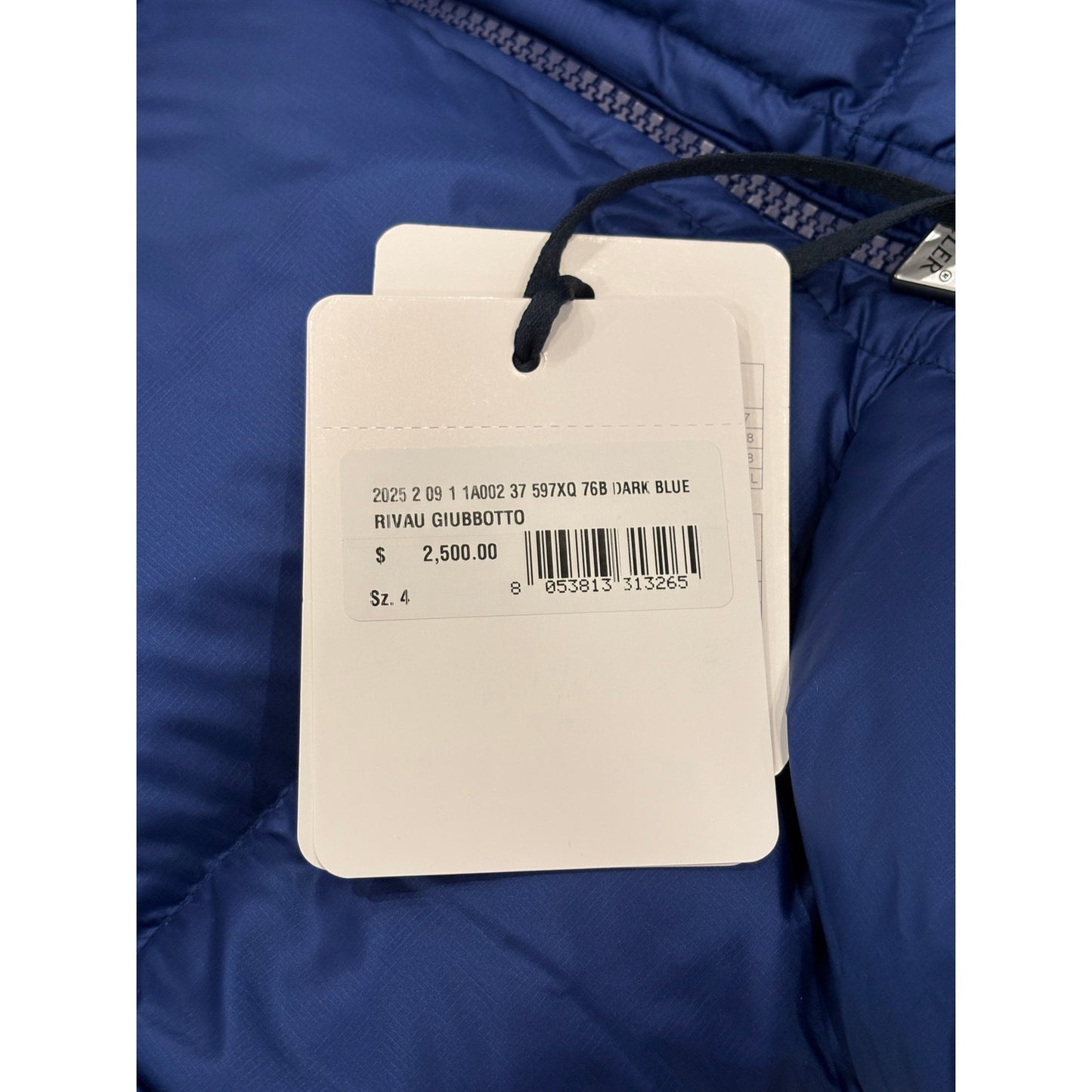 Moncler Rivau Jacket Dark Blue | Size 4