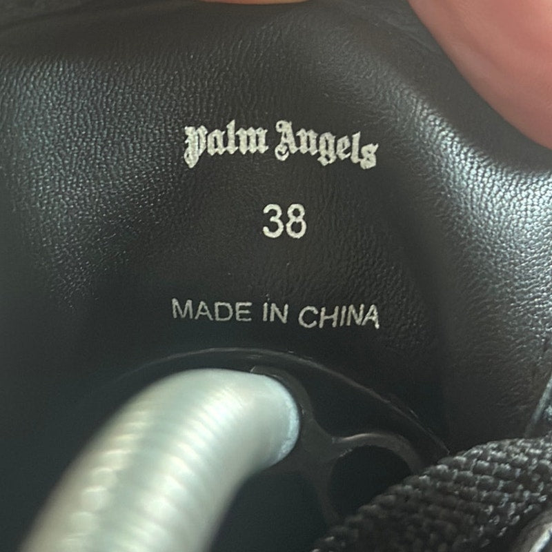 Palm Angels Teddy Bear Lace Up Tennis Sneakers
