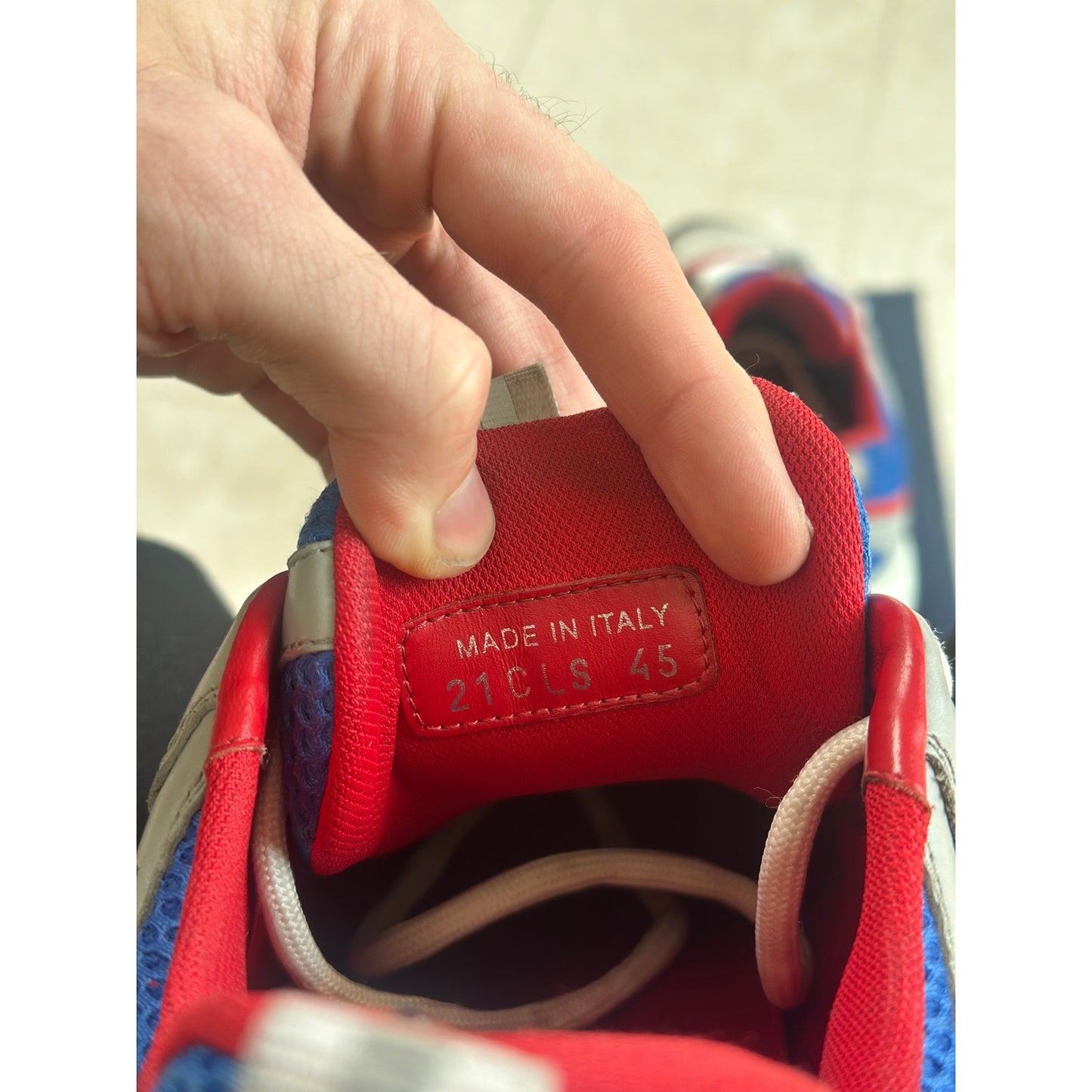 Size 12 - Dior B22 “Gray Red Blue” sneakers