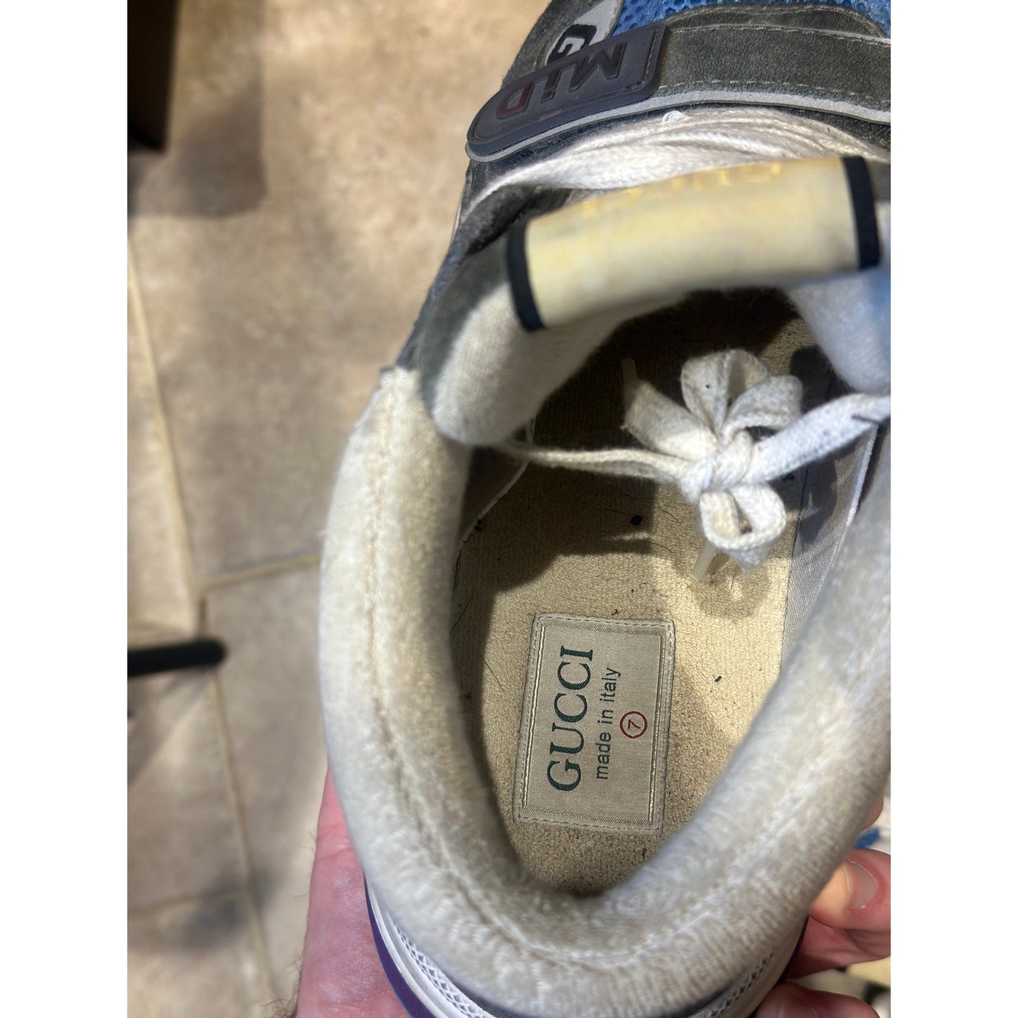 Gucci Ultraspace Mid “Black Grey” multicolor Sneakers | Size 8US