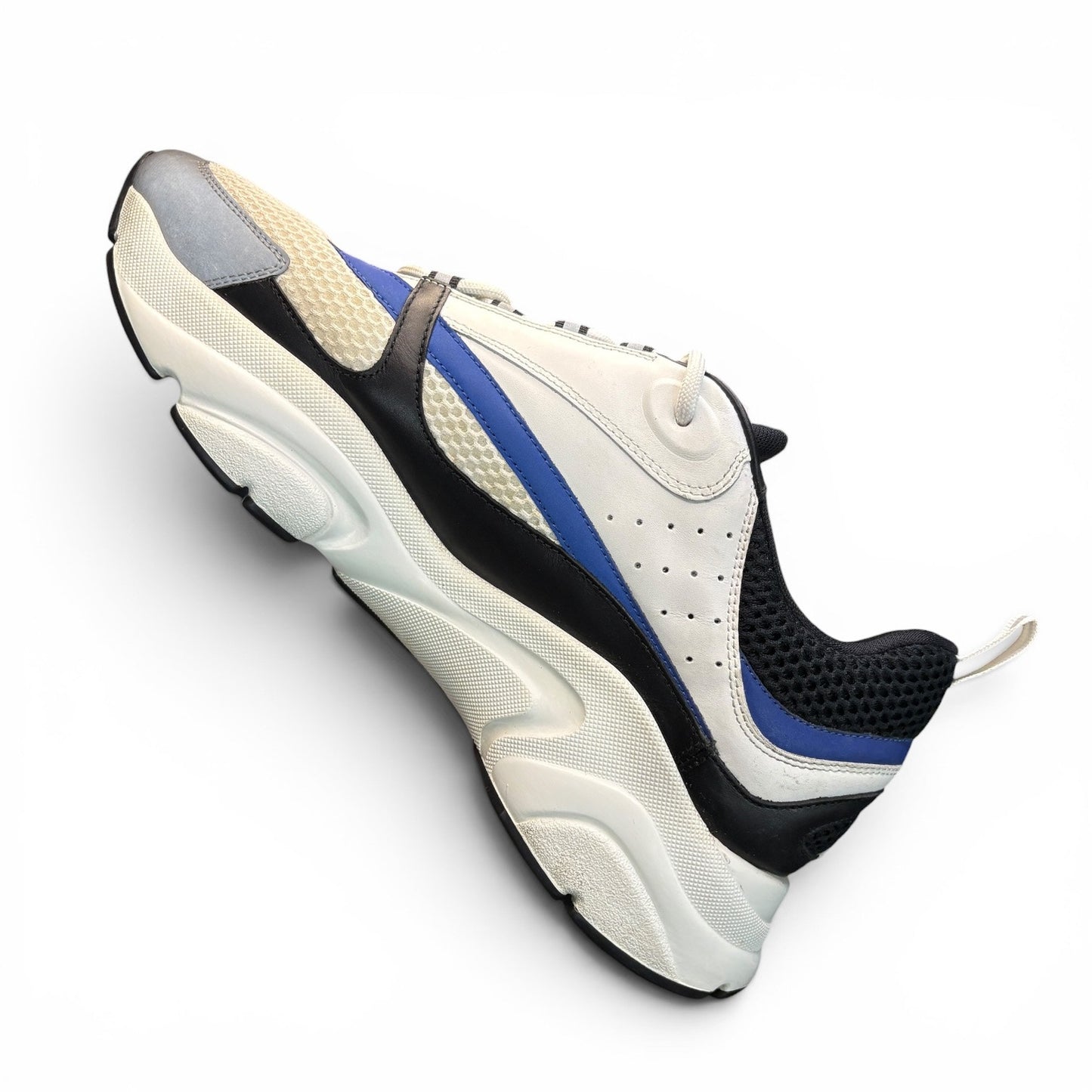 Dior B22 Reflective Low Top Blue Sneakers | Size 47 (14US)