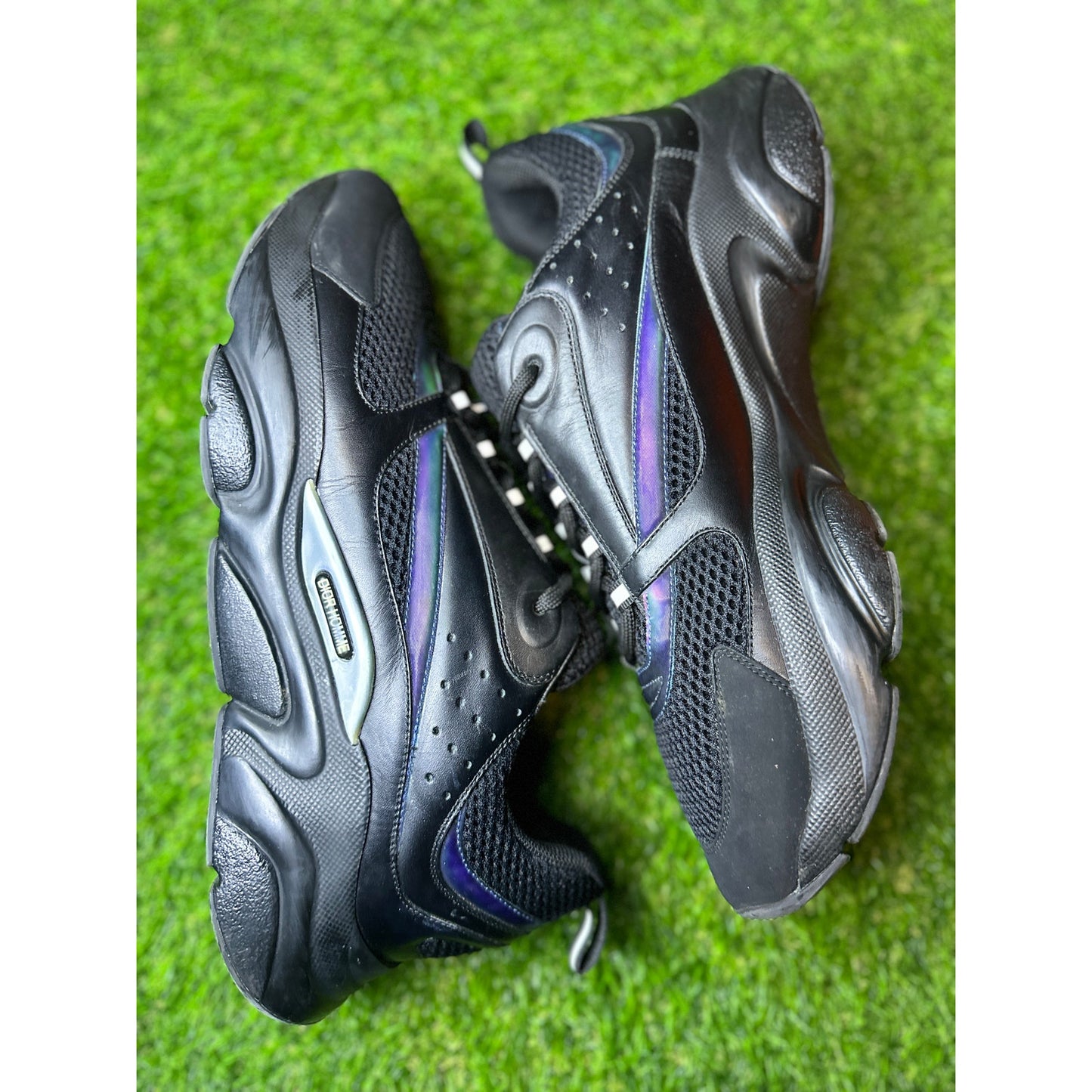 Dior B22 Reflective Low Top Black Sneakers | Size 47EU