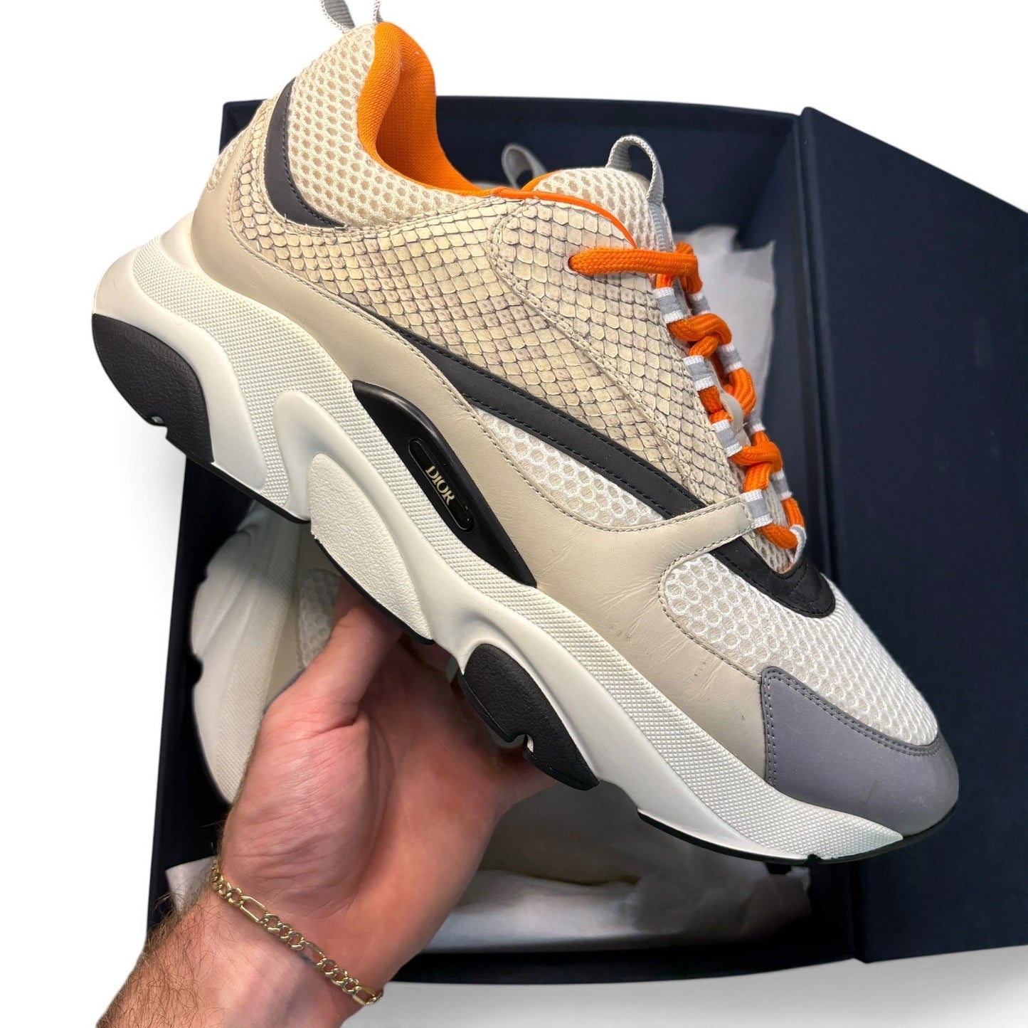 Dior B22 Sneaker ‘Python Beige’ Sneakers | Size 45(12US)
