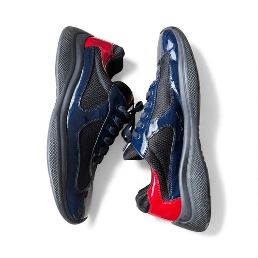 Prada America’s Cup Blue Red Sneakers | Size 11UK