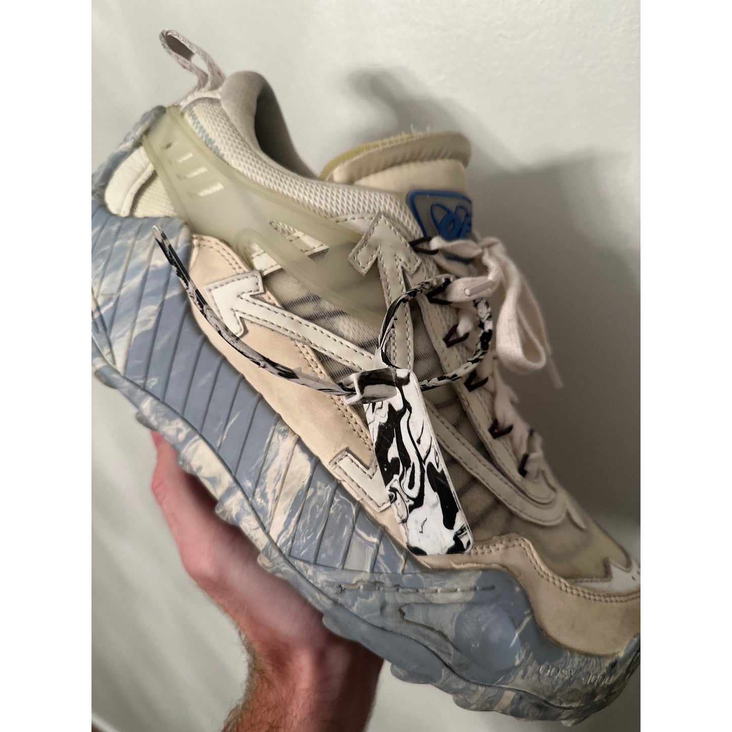 Size 13 - OFF-WHITE Odsy-1000 Blue Marble