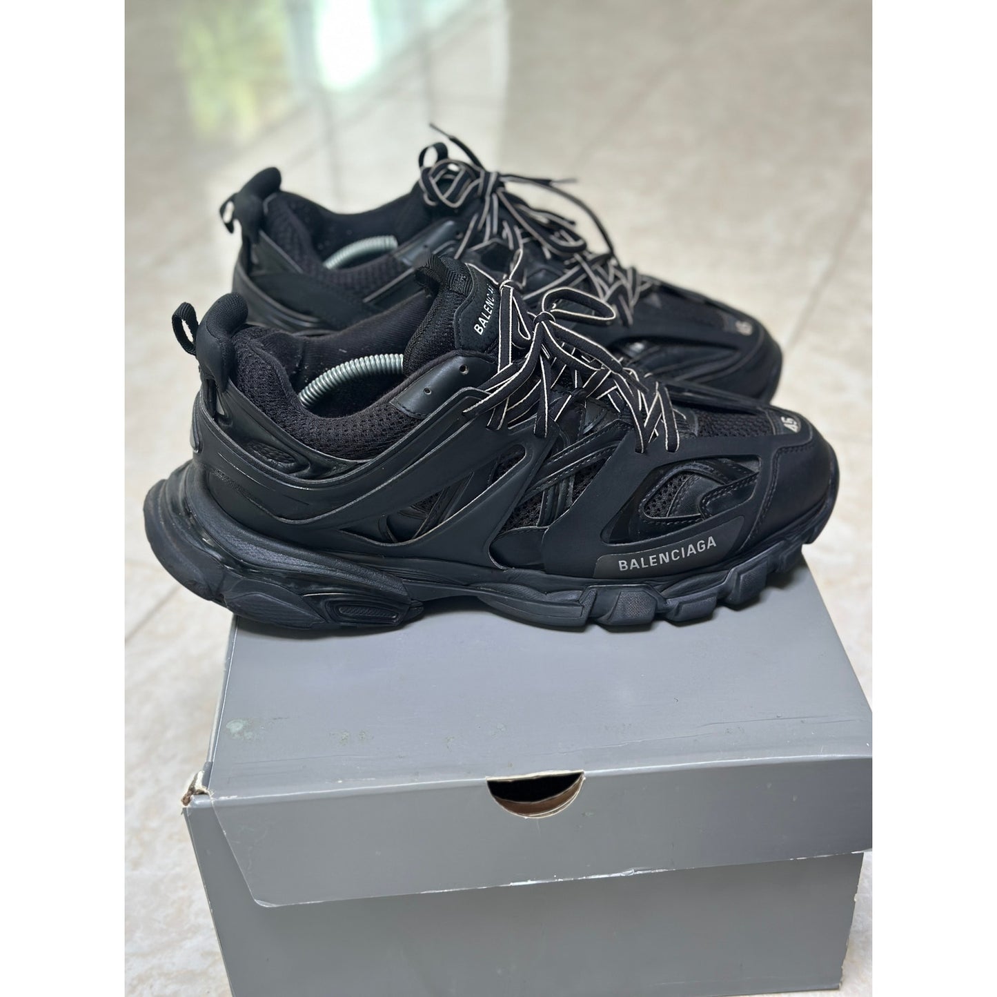 Size 12 - Balenciaga Track Sneakers in Black