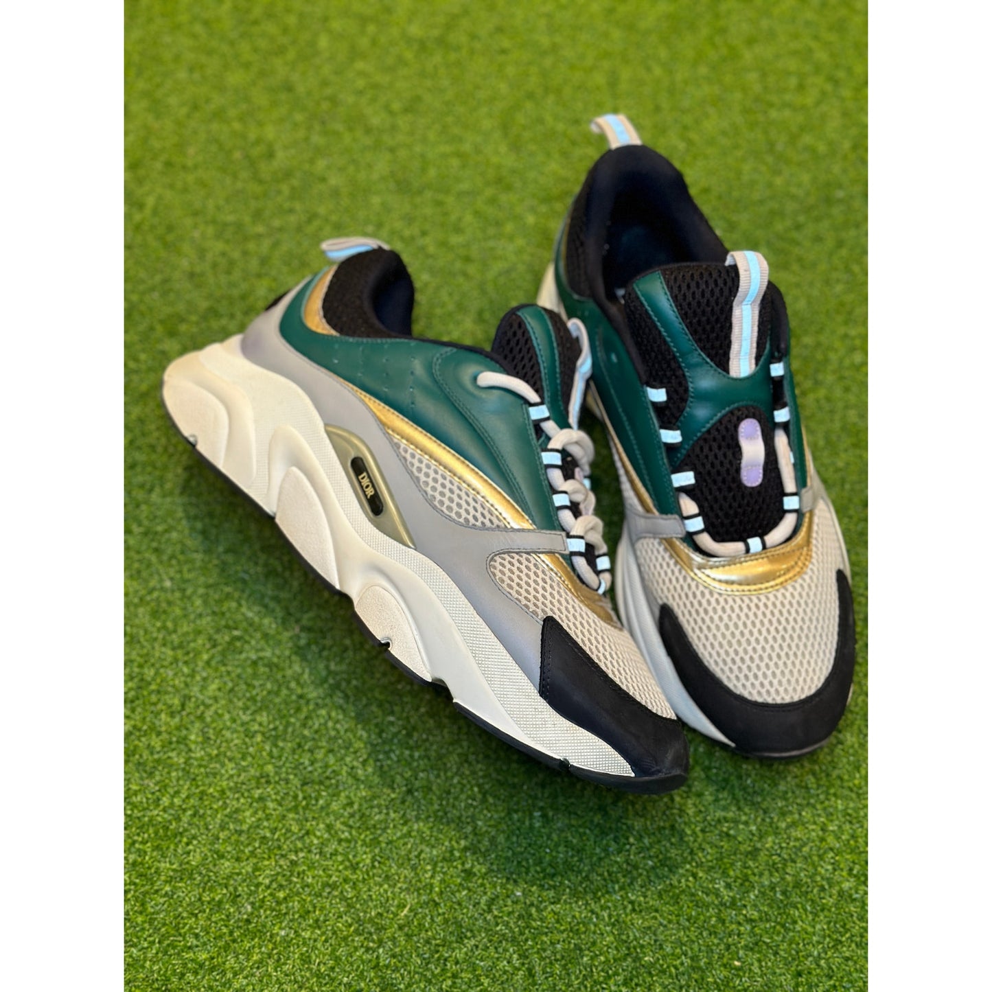 Size 12 - Dior B22 White Black Green Gold