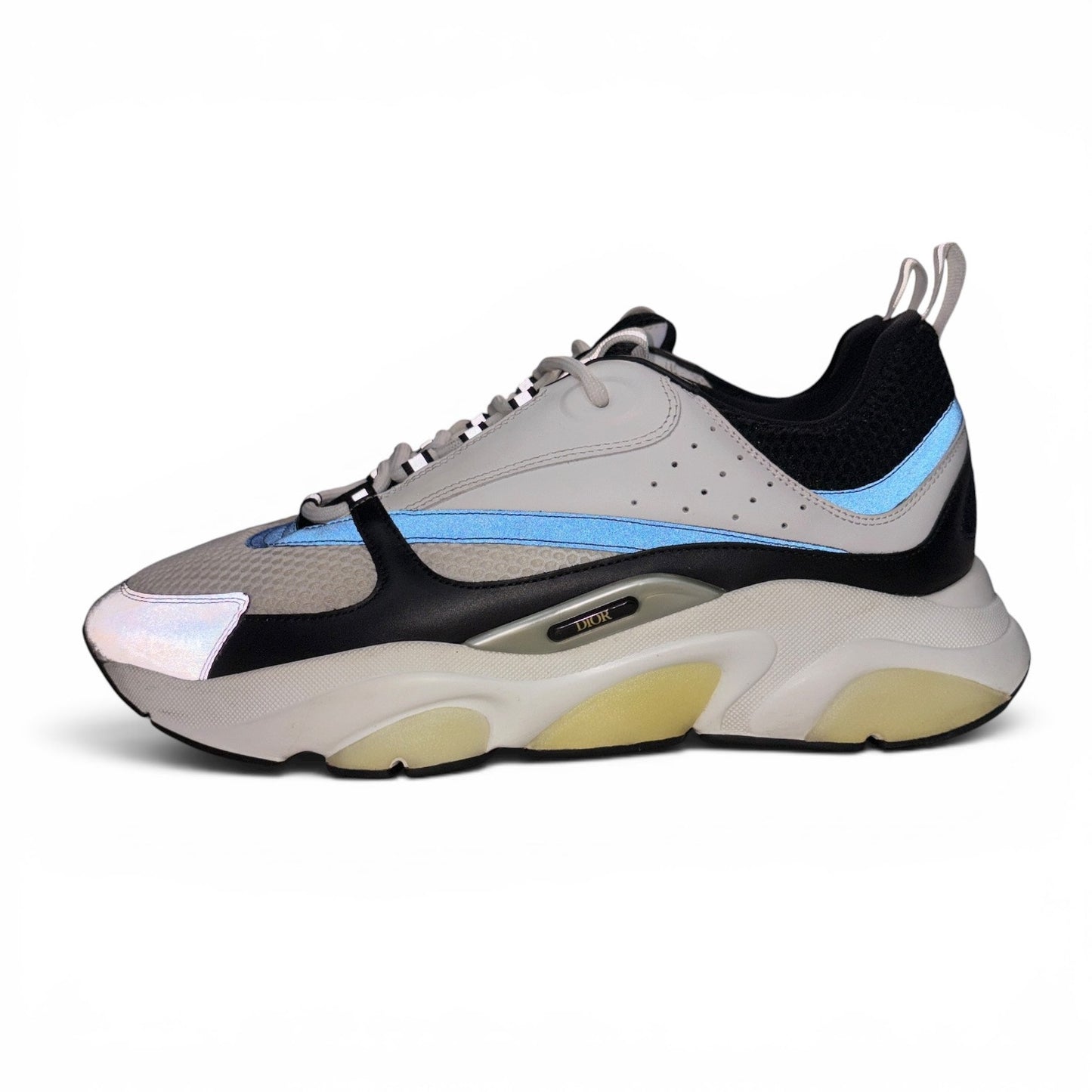 Dior B22 Reflective Low Top Blue Sneakers | Size 47 (14US)
