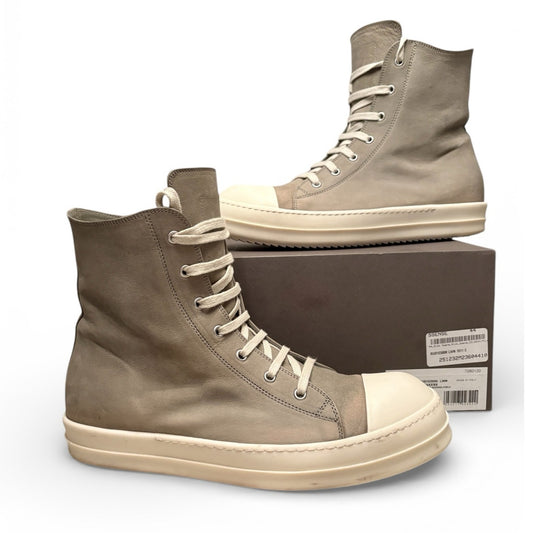 Size 11 - Rick Owens high-top Hollywood Milk Sneakers
