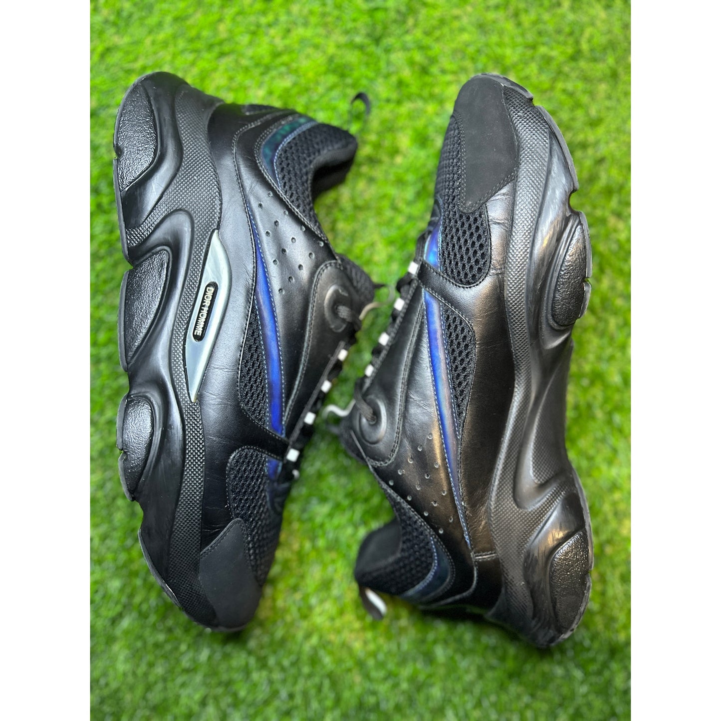 Dior B22 Reflective Low Top Black Sneakers | Size 47EU