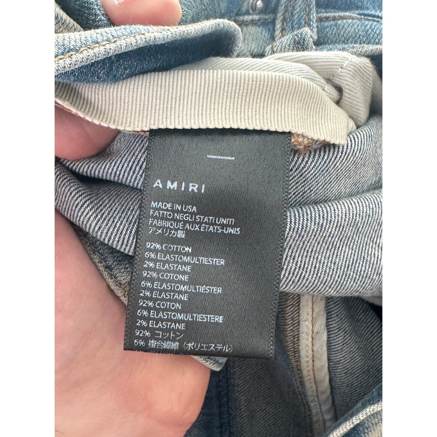 Amiri MX1 Pink Patch Size 33