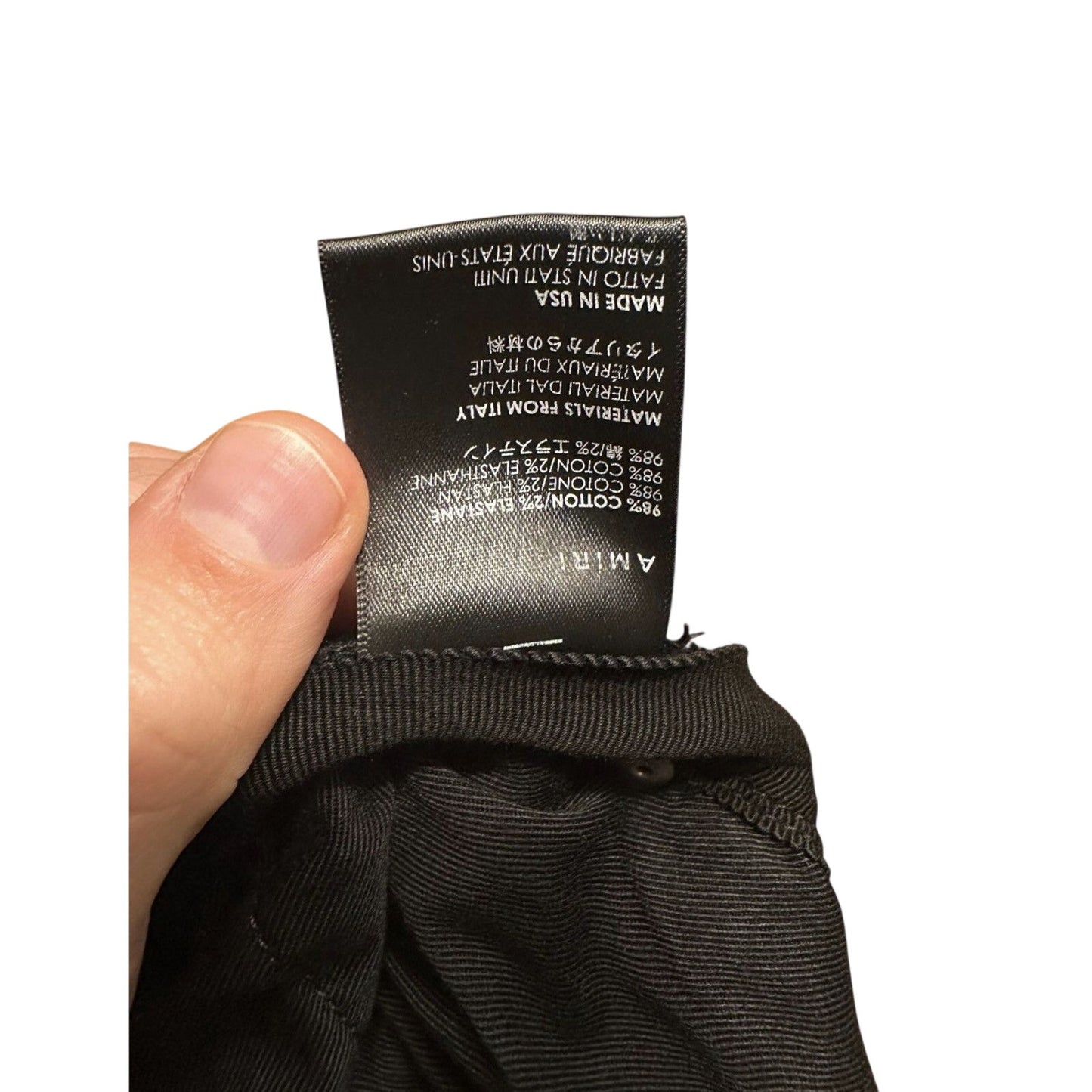 Amiri White Stripe Track Jeans