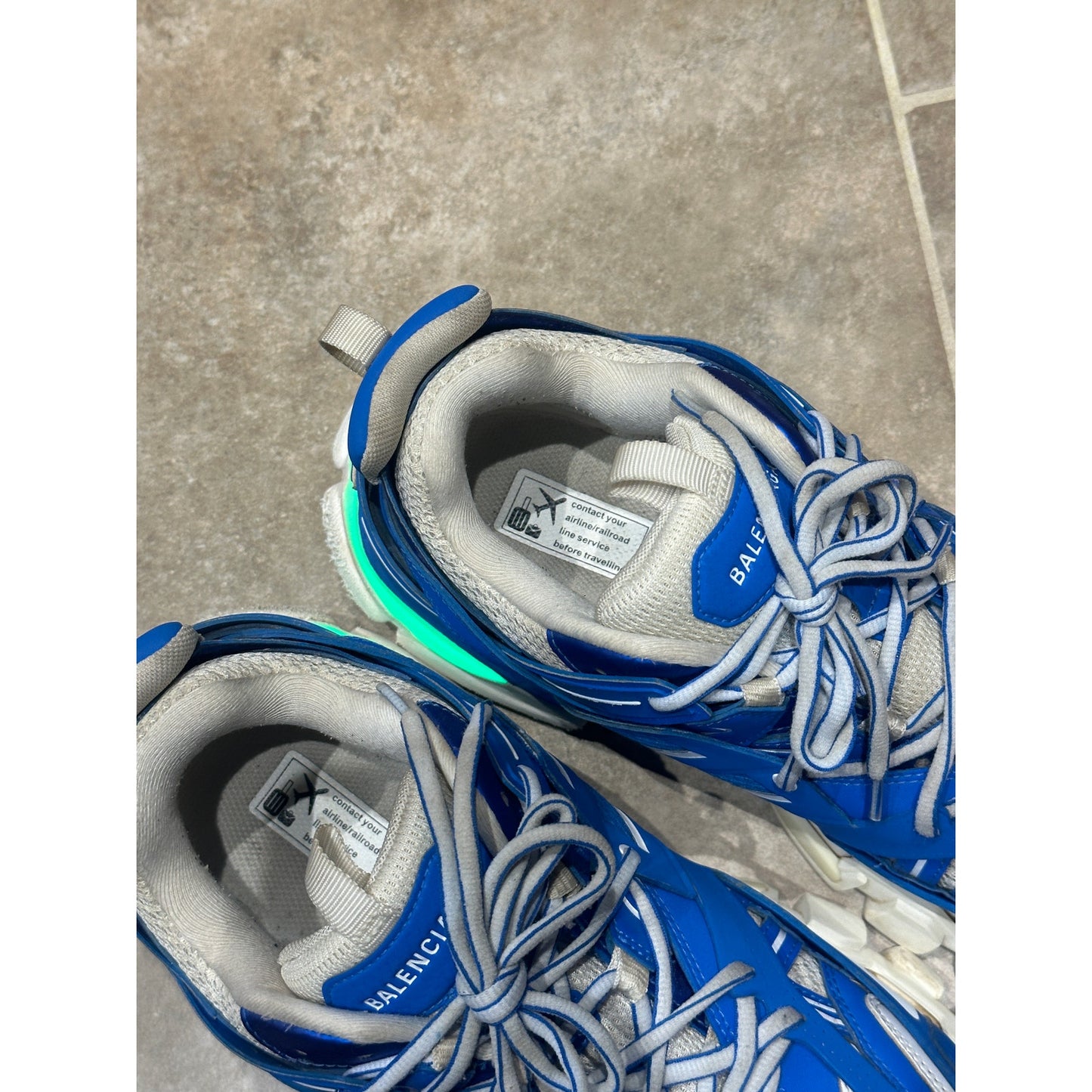Size 10 - Balenciaga Track LED Sneakers Blue White