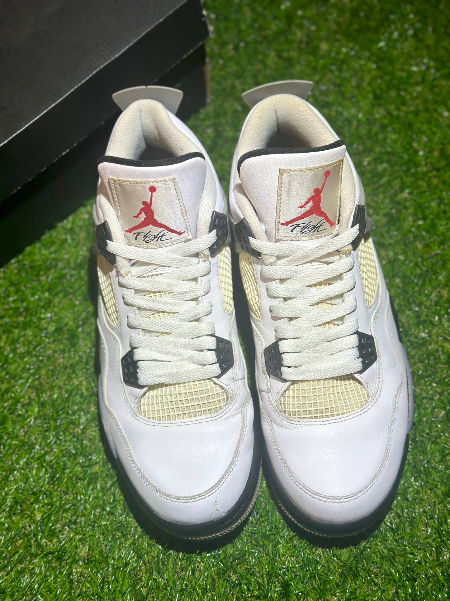 Size 10.5 - Jordan 4 White Cement