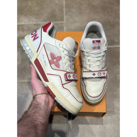 Louis Vuitton LV Strap Trainer Sneakers Red/White - 10UK11US