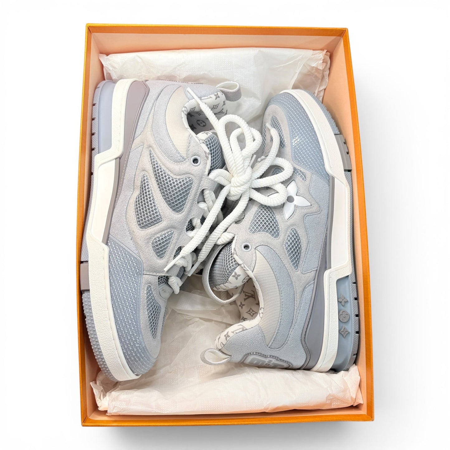 Louis Vuitton LV Skate Blue Grey Sneakers | Size 9LV