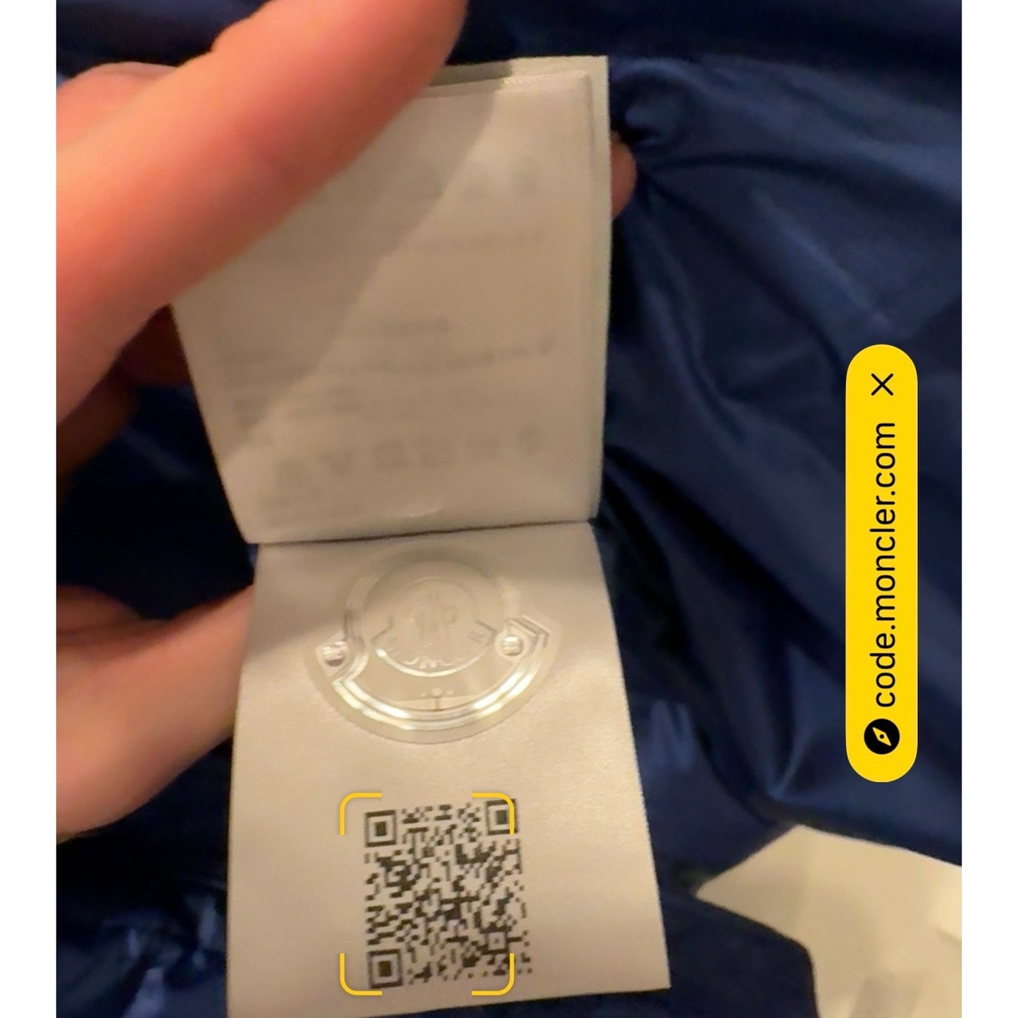 Moncler Rivau Jacket Dark Blue | Size 4