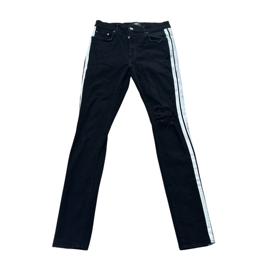 Amiri White Stripe Track Jeans