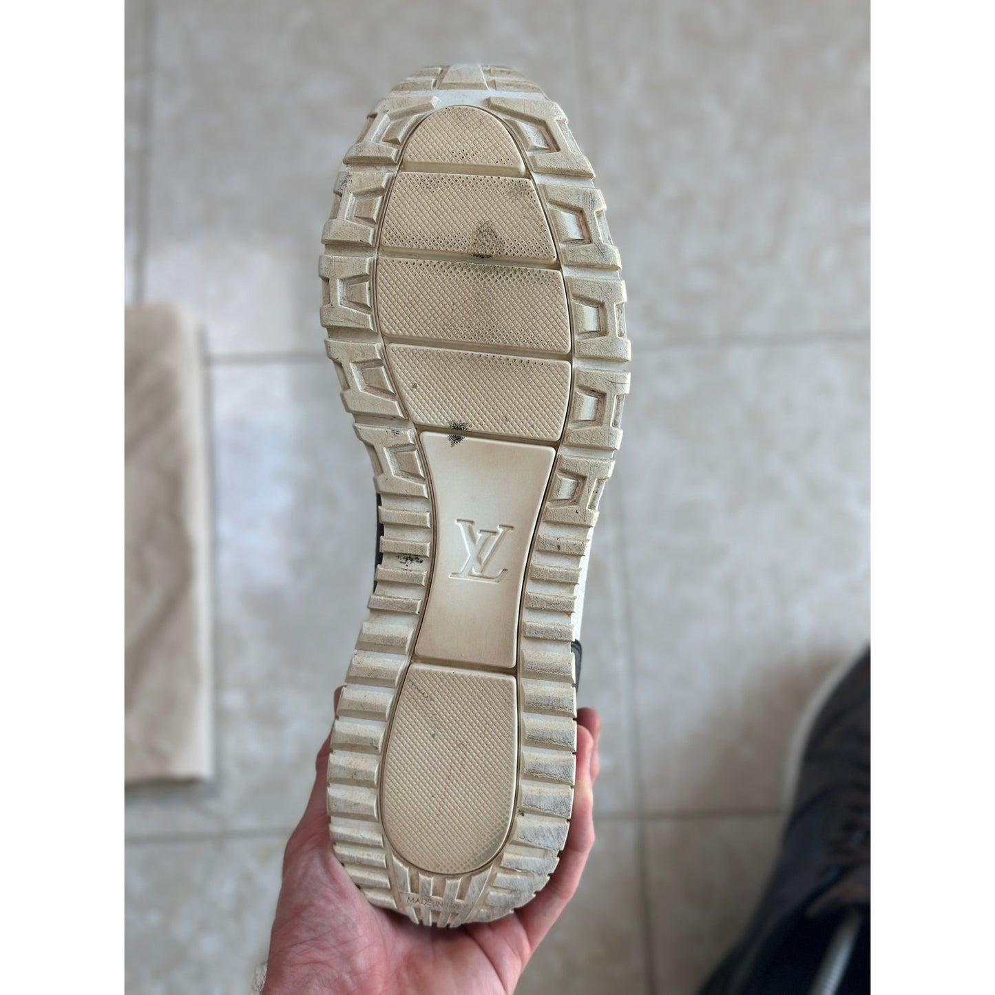 Louis Vuitton Runaway Tri-Color Black Brown White Trainers