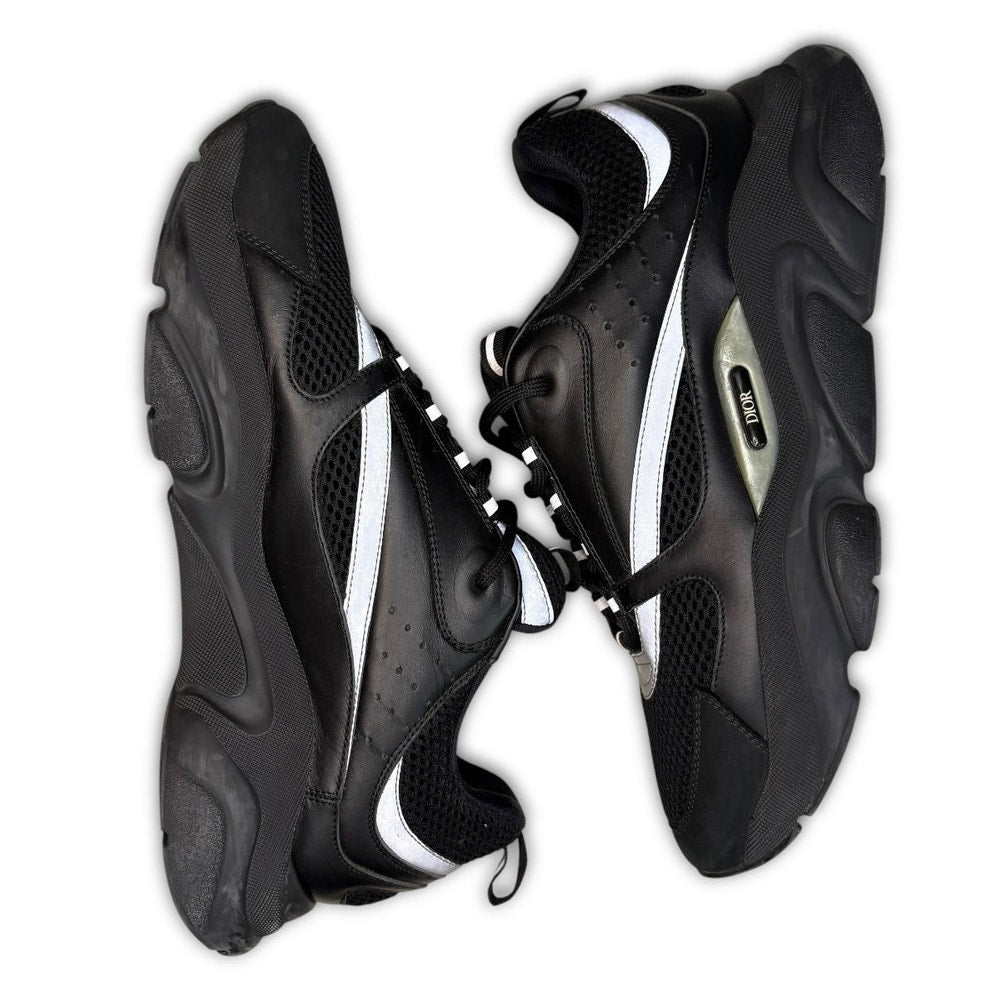 Dior B22 Reflective Low Top Black Sneakers | Size 45 (12US)